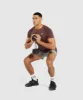 Gymshark Geo Seamless T-Shirt - Cherry Brown/Black sold by Gymshark
