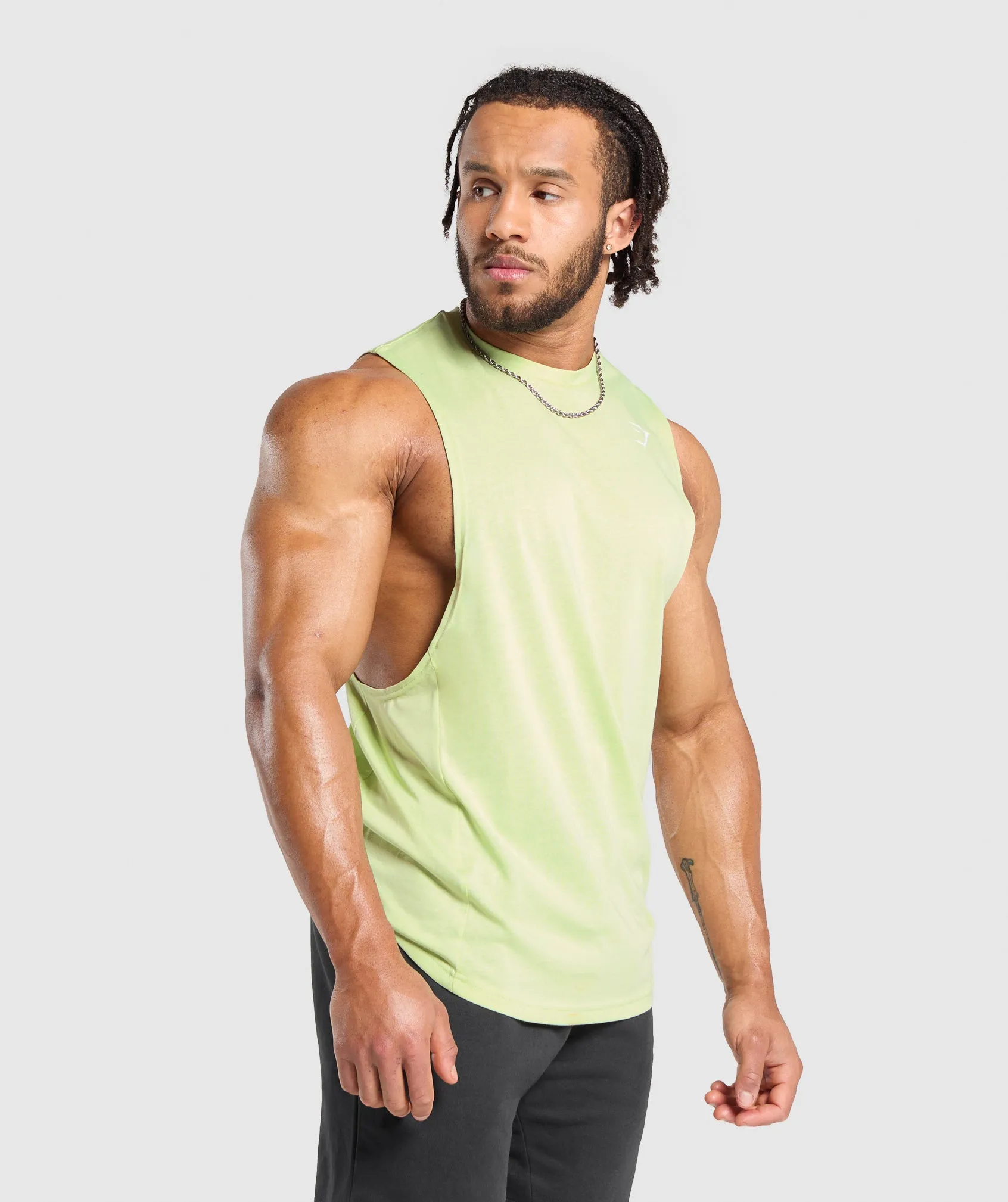 Gymshark React Drop Arm Tank - Pastel Sage Green sold by Gymshark product image thumbnail 3