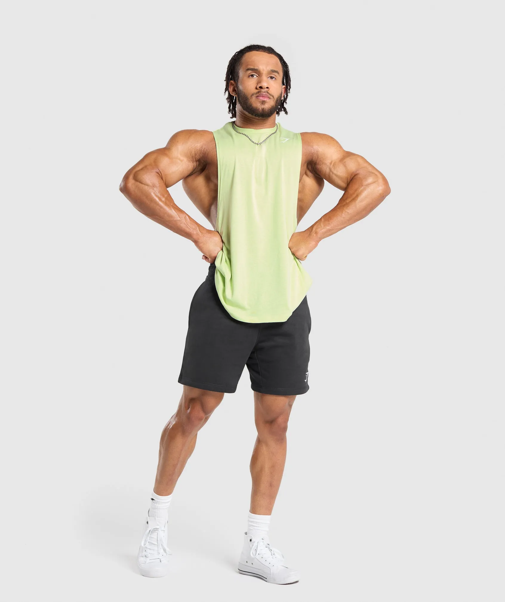 Gymshark React Drop Arm Tank - Pastel Sage Green sold by Gymshark product image thumbnail 4