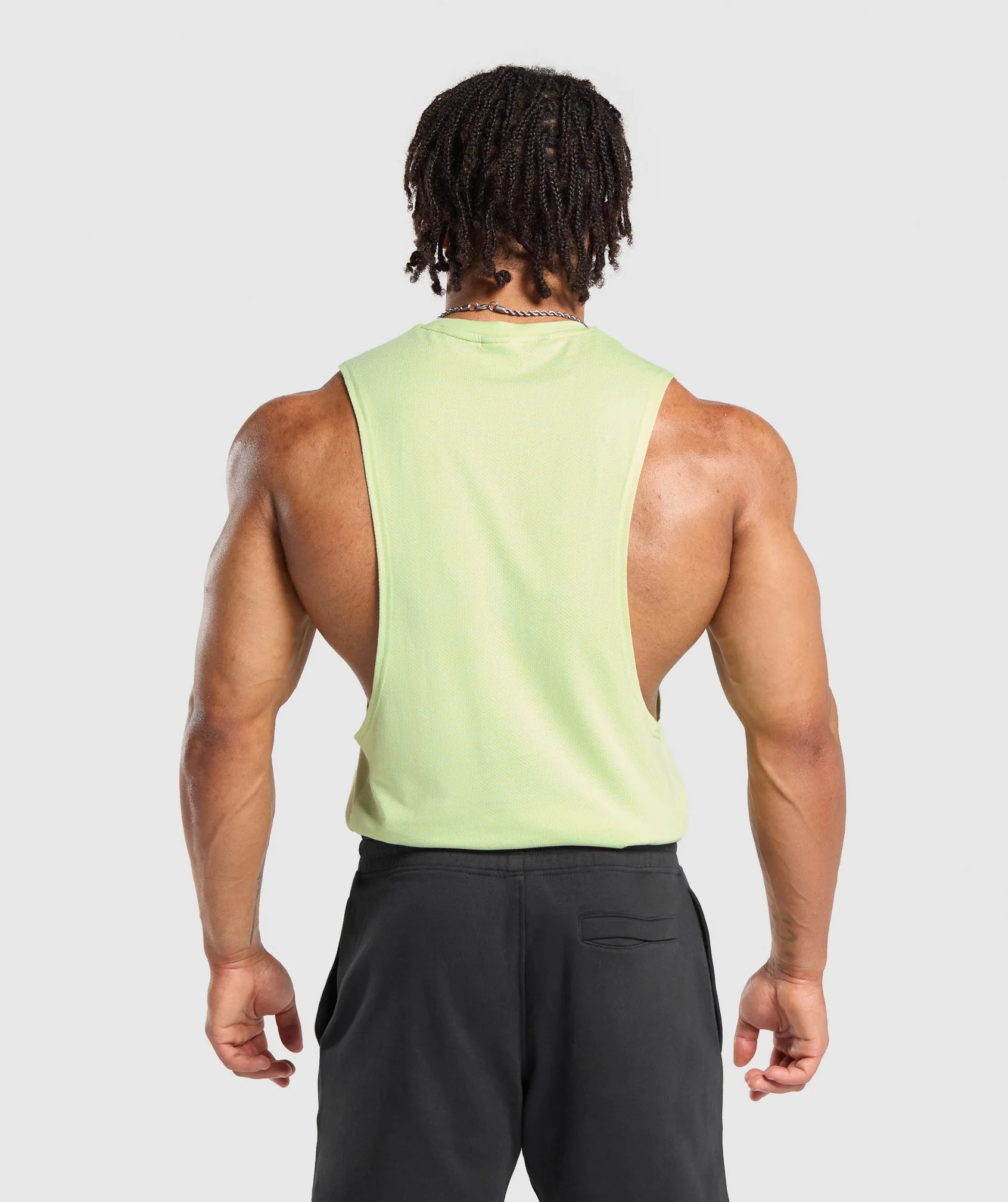 Gymshark React Drop Arm Tank - Pastel Sage Green sold by Gymshark product image thumbnail 2