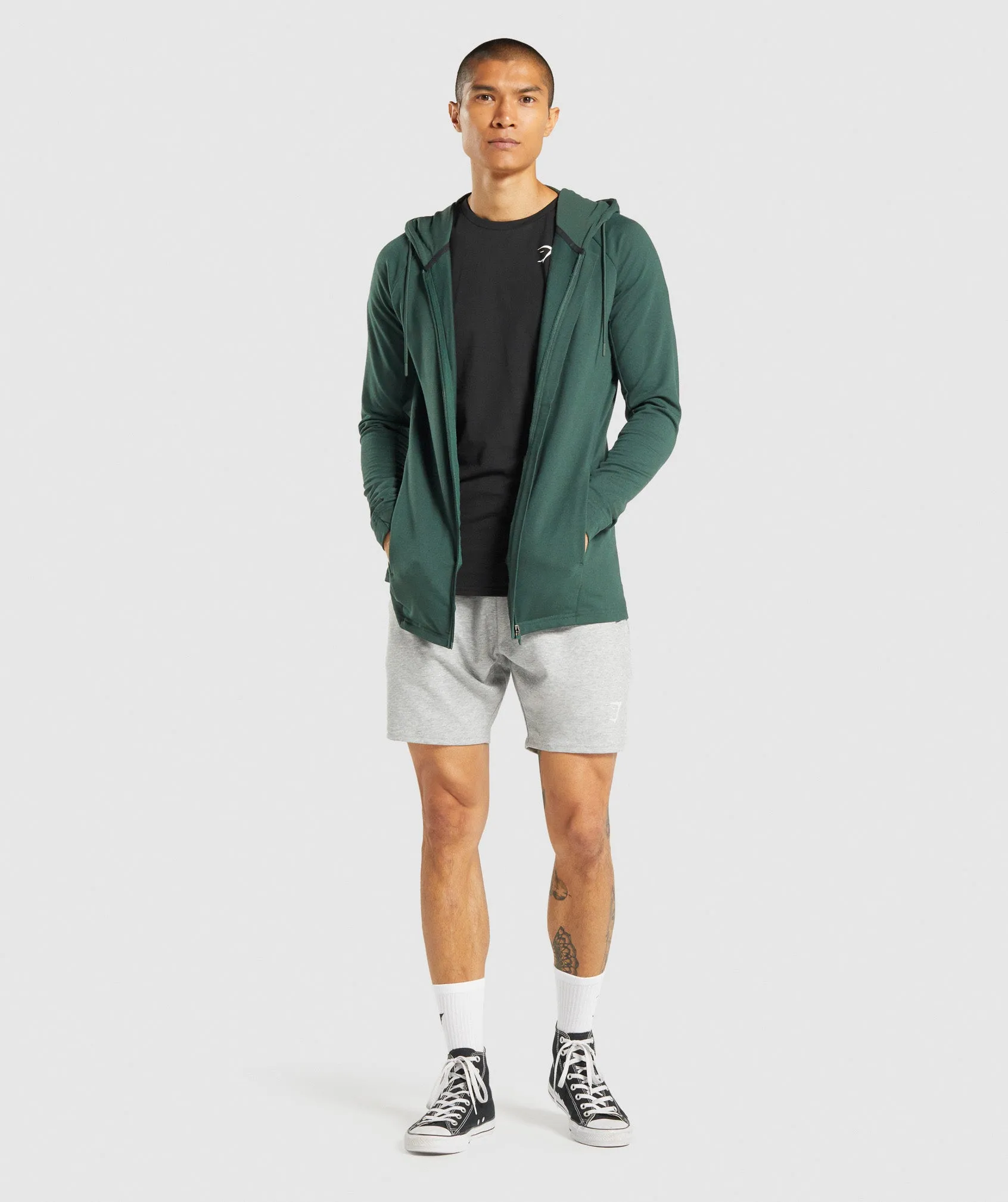 Gymshark Essential 7 Shorts - Light Grey Marl sold by Gymshark product image thumbnail 4