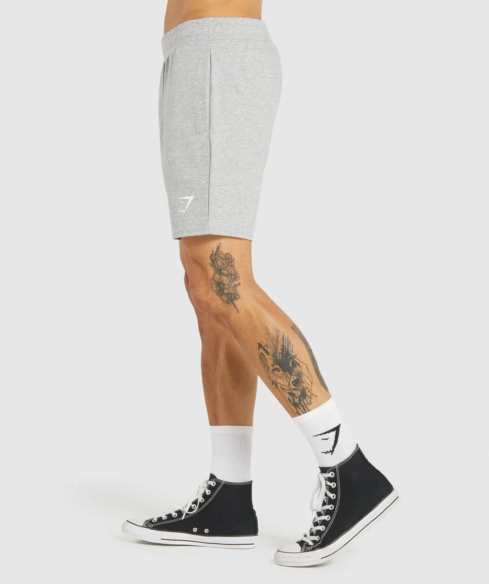Gymshark Essential 7 Shorts - Light Grey Marl sold by Gymshark product image thumbnail 3