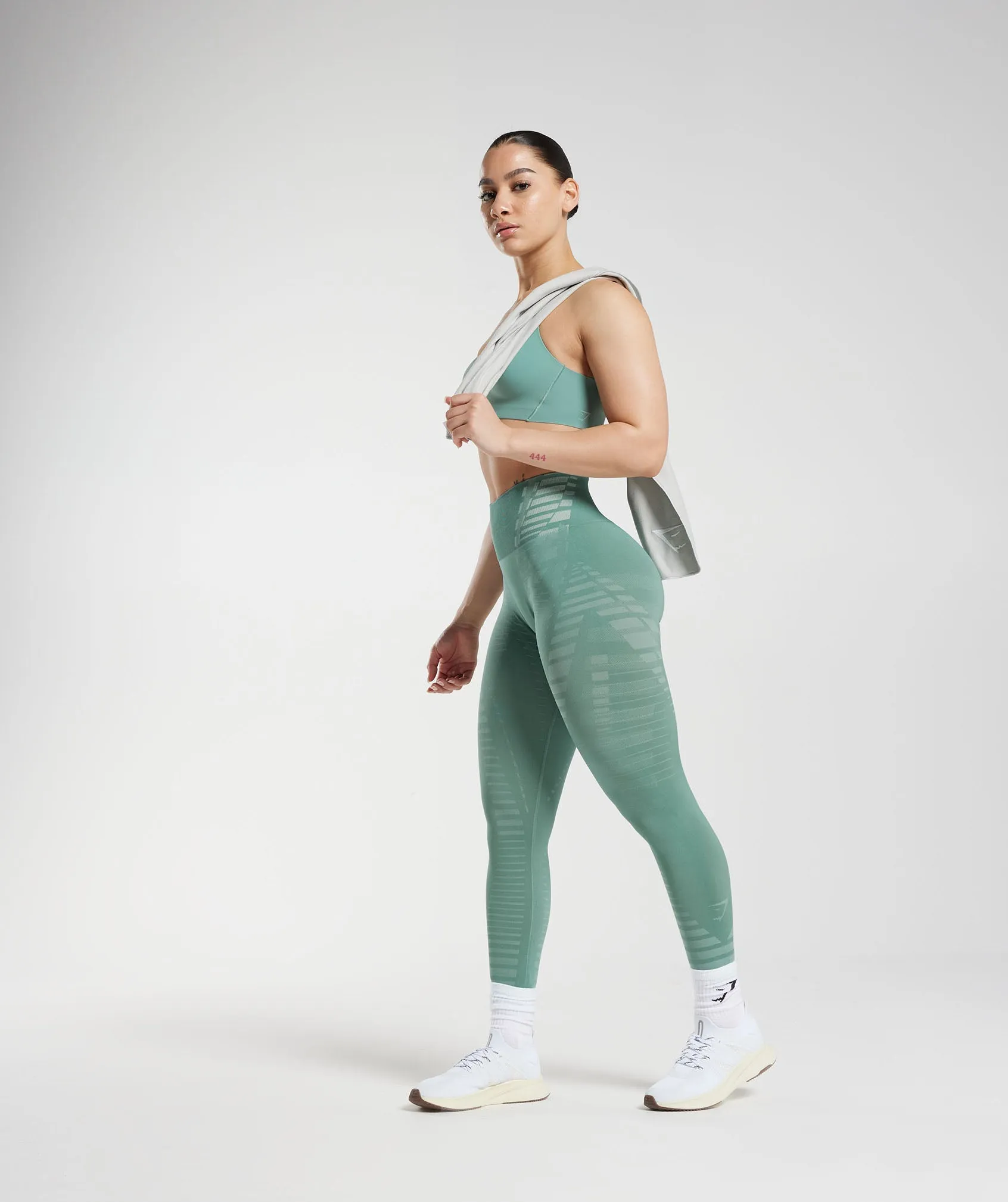 Gymshark Apex Limit Leggings - Ink Teal/Frost Teal sold by Gymshark product image thumbnail 4