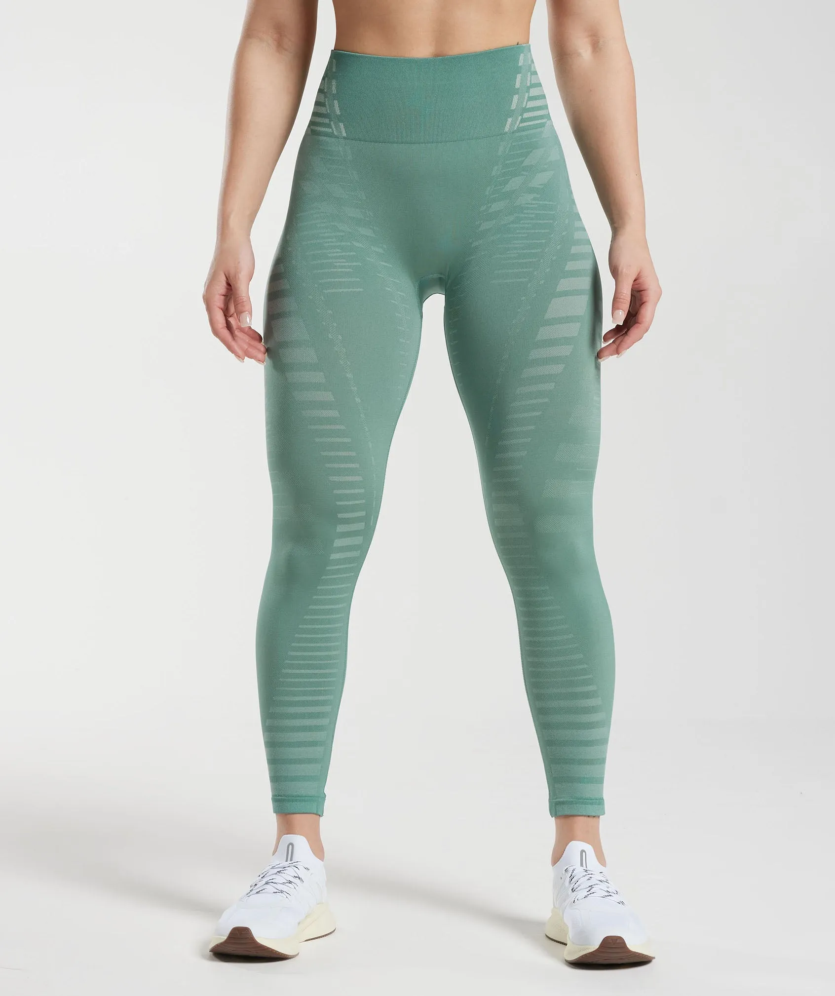 Gymshark Apex Limit Leggings - Ink Teal/Frost Teal sold by Gymshark