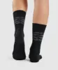 Gymshark Premium Logo Crew Socks 1pk - Black/Grey sold by Gymshark