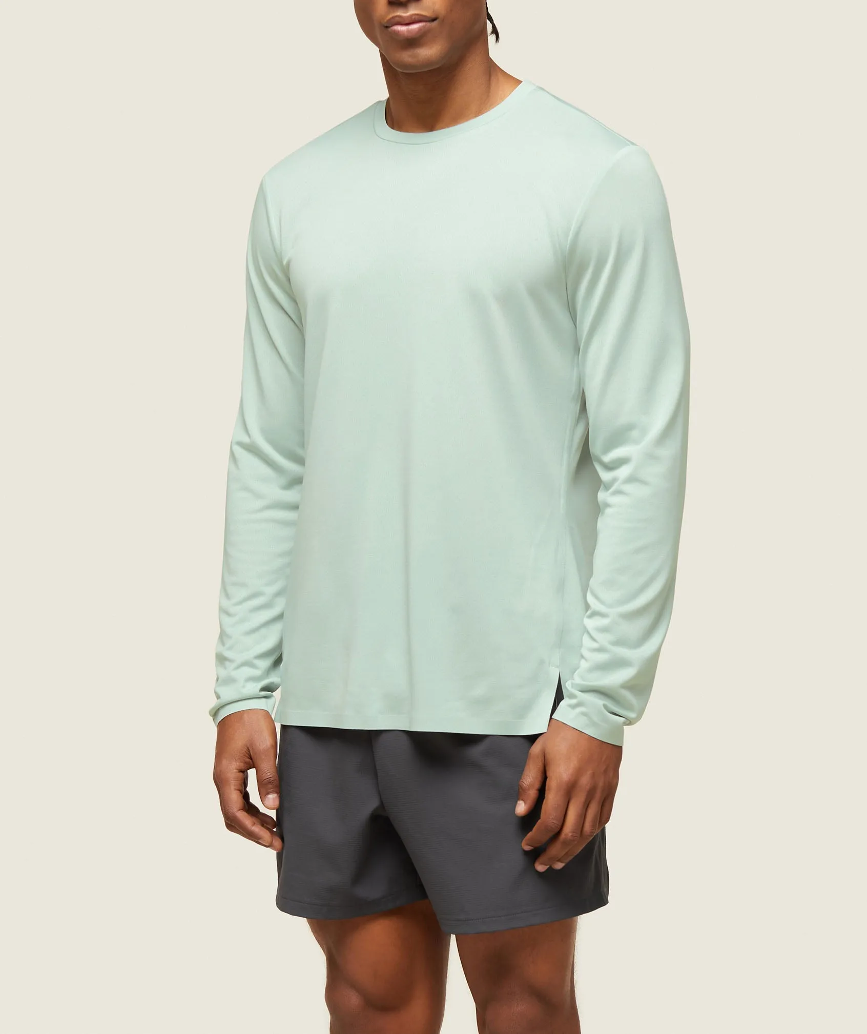 Gymshark everywear Tech Long Sleeve Tee - Cool Turquoise sold by Gymshark product image thumbnail 4