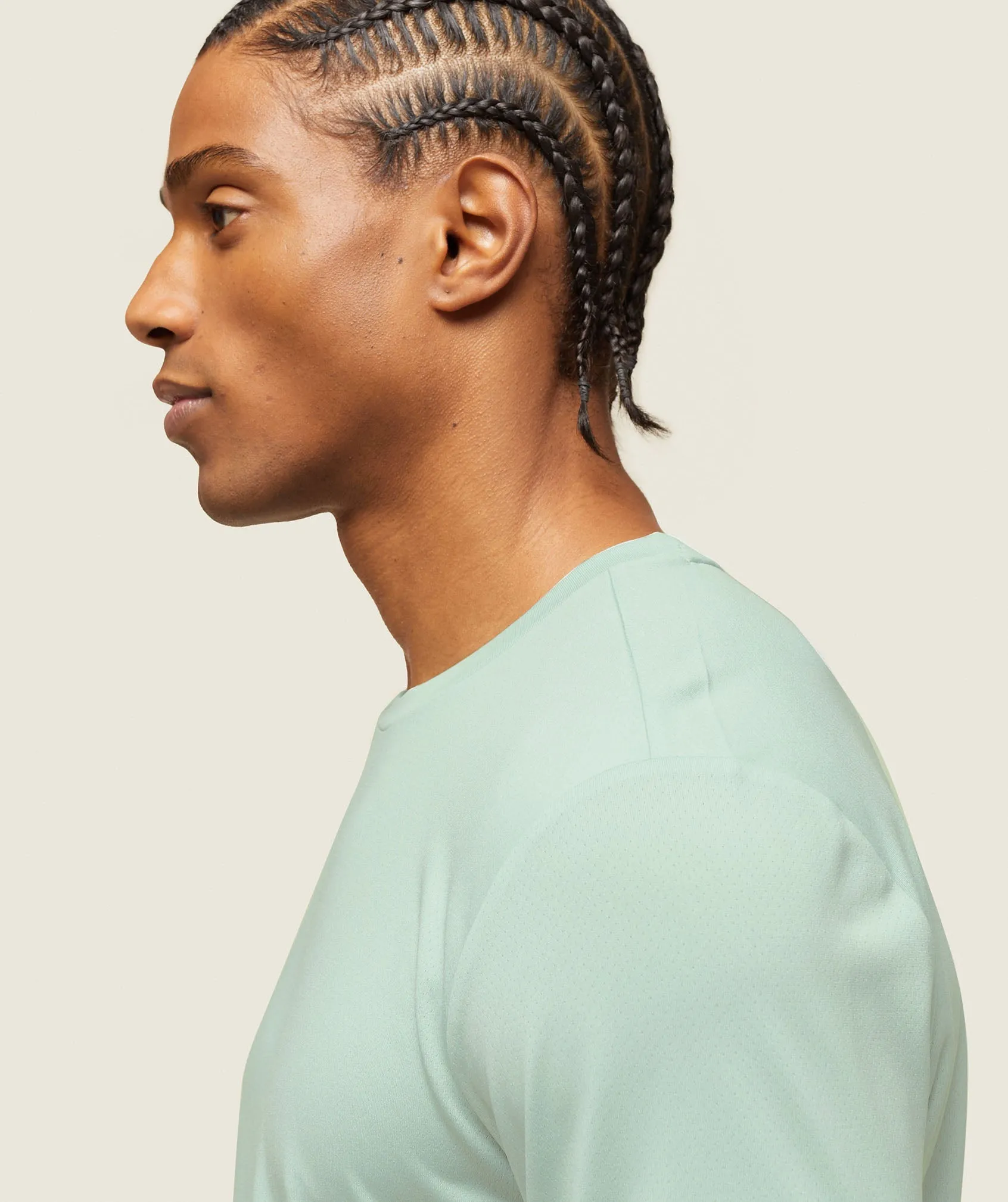 Gymshark everywear Tech Long Sleeve Tee - Cool Turquoise sold by Gymshark product image thumbnail 5