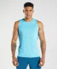 Gymshark Arrival Slim Marl Tank - Shark Blue/White Marl sold by Gymshark