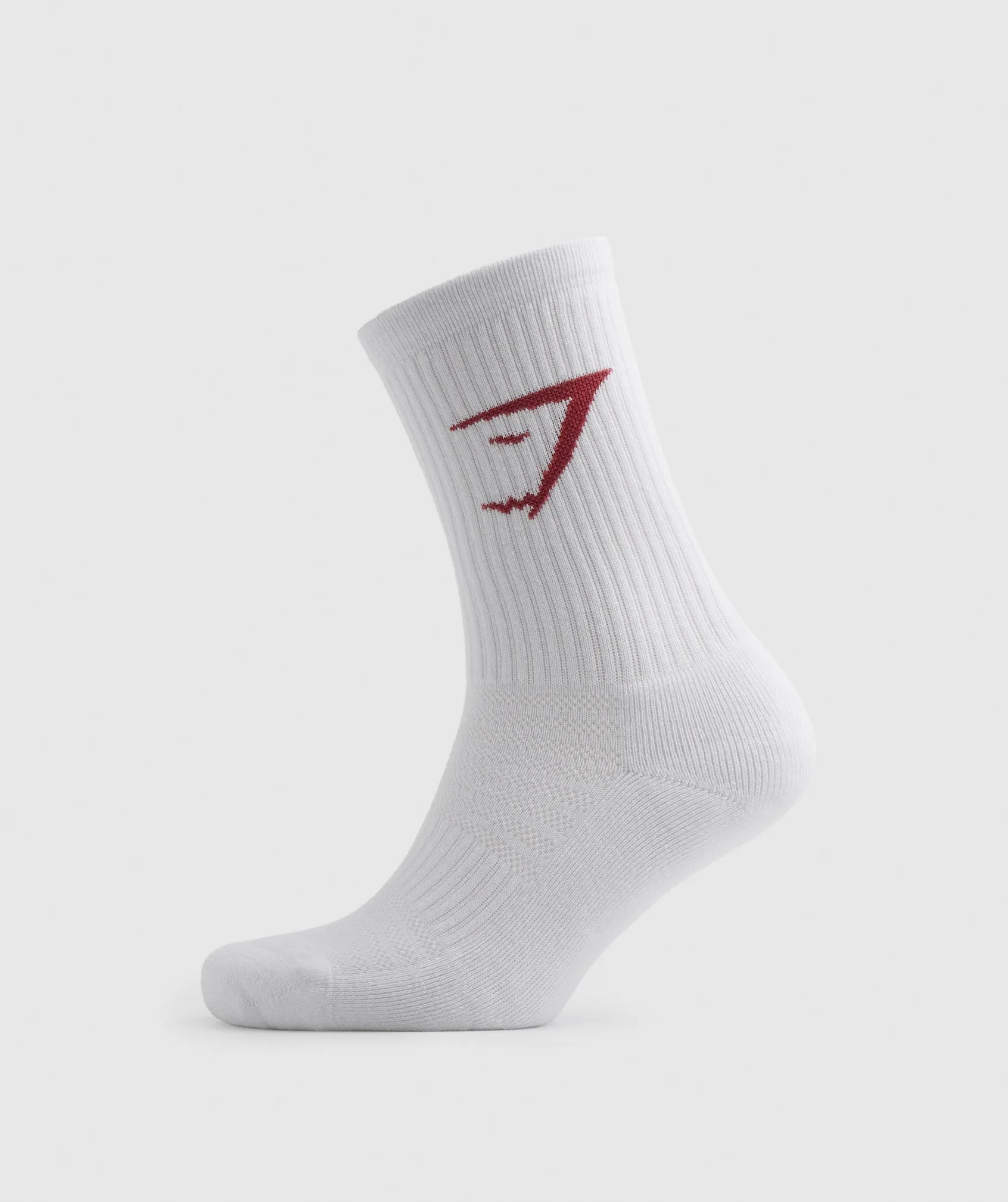 Gymshark Crew Socks 3pk - White/Pink/Red sold by Gymshark product image thumbnail 4