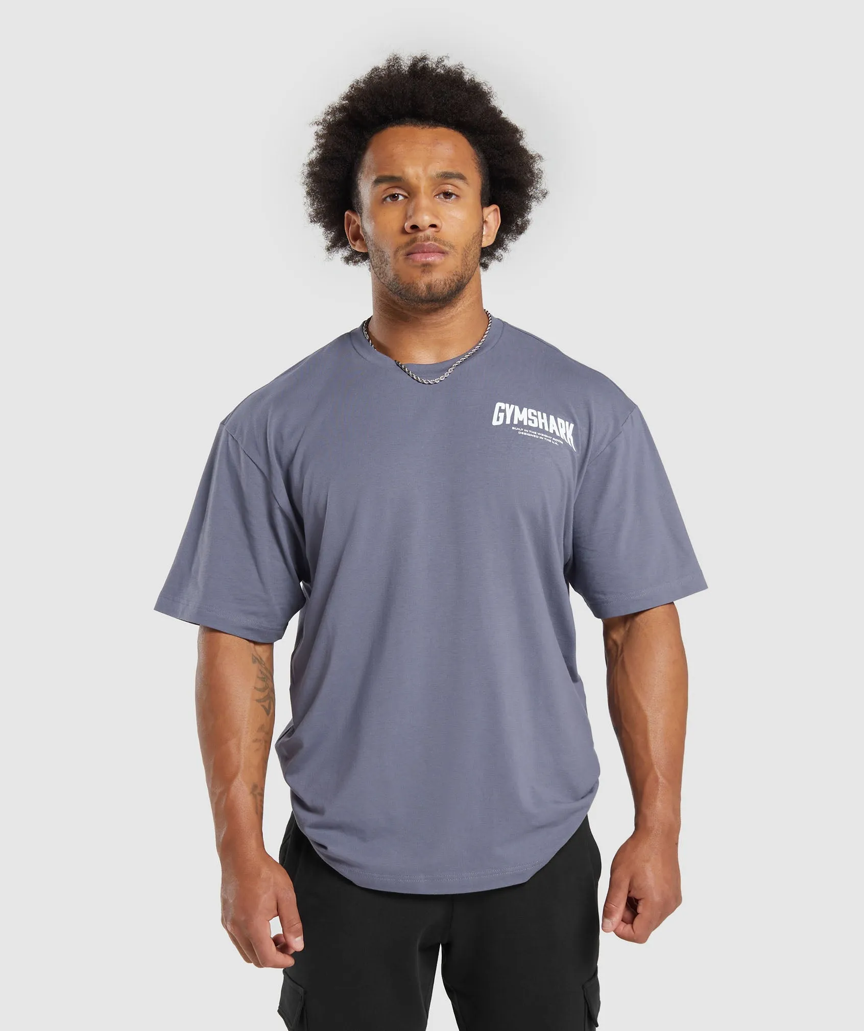 Gymshark Cartoon Lifting T-Shirt - Dewberry Purple sold by Gymshark product image thumbnail 2