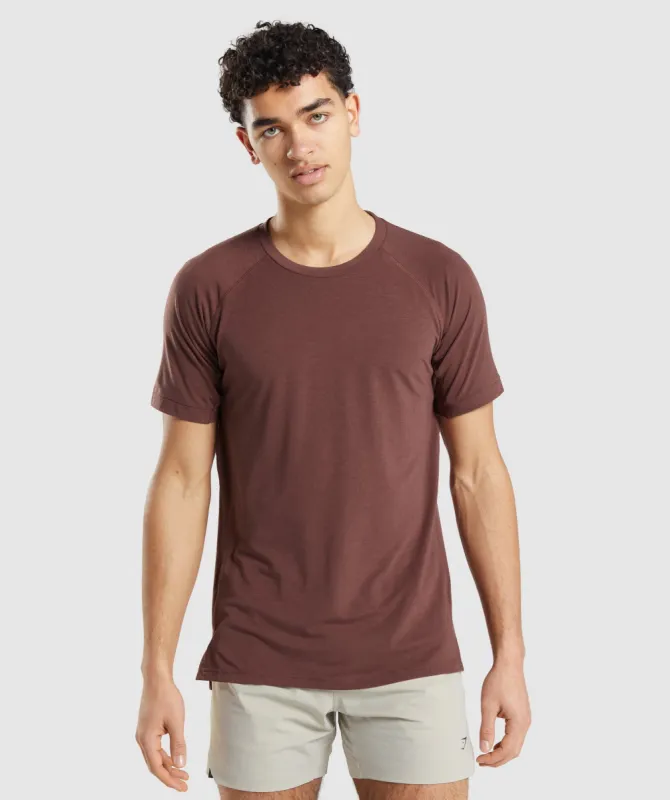 Gymshark Studio Amplify T-Shirt - Cherry Brown sold by Gymshark