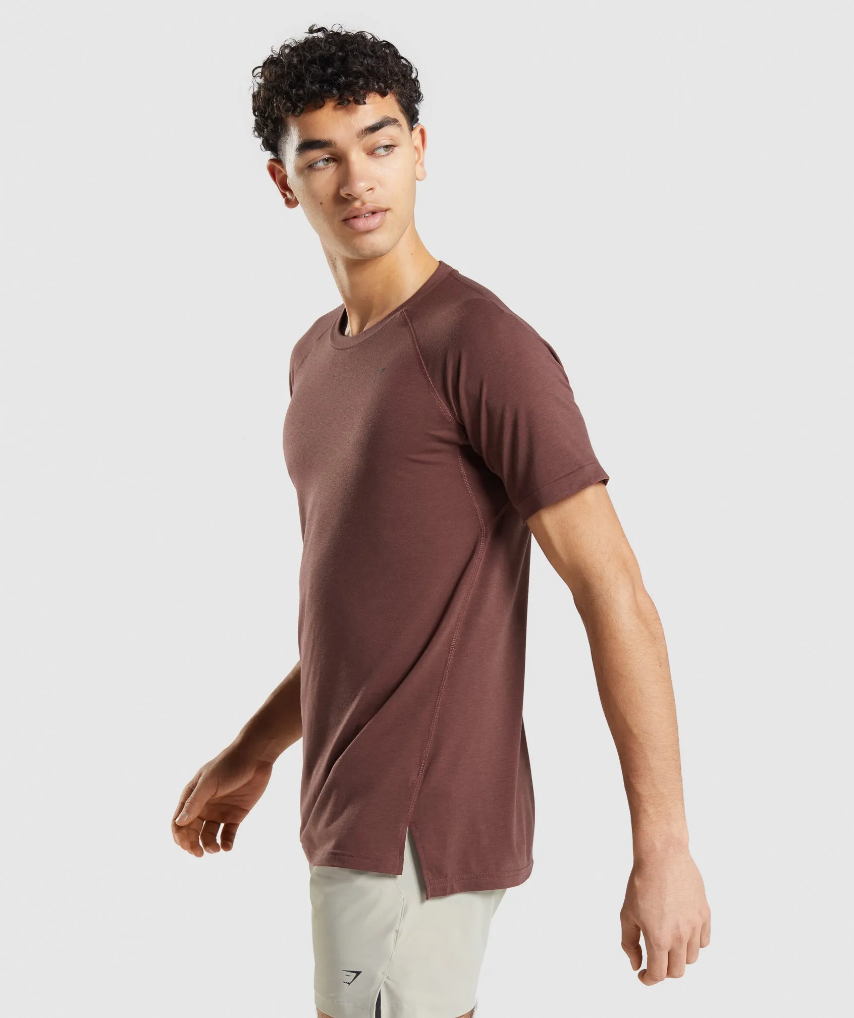 Gymshark Studio Amplify T-Shirt - Cherry Brown sold by Gymshark product image thumbnail 3