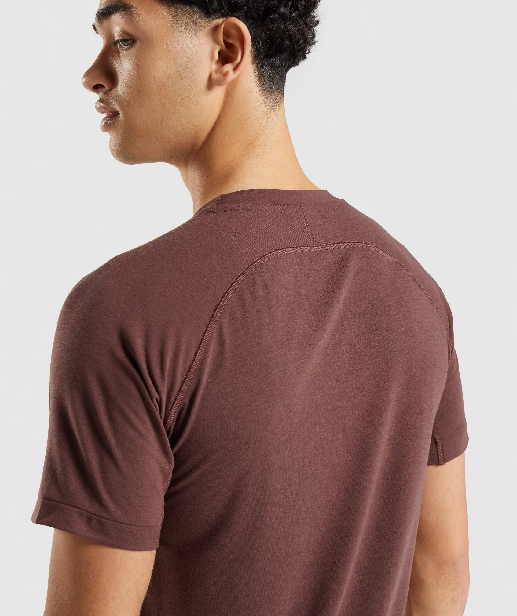 Gymshark Studio Amplify T-Shirt - Cherry Brown sold by Gymshark product image thumbnail 5