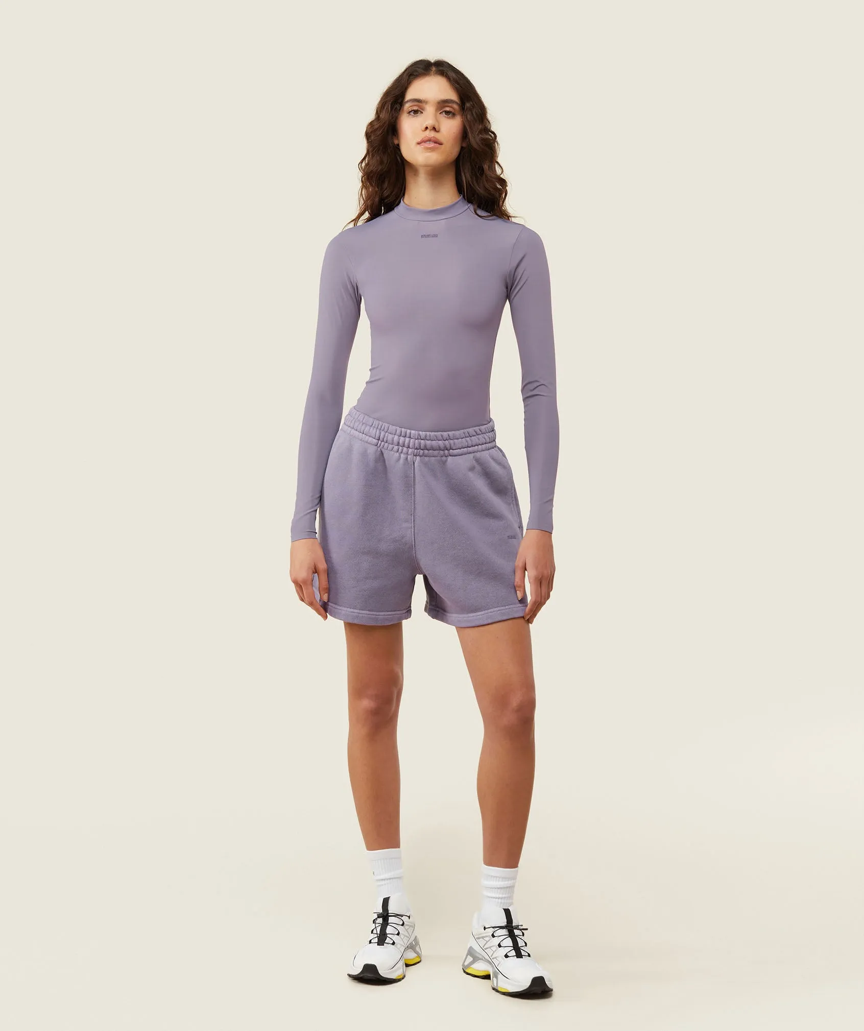Gymshark everywear Long Sleeve Active Bodysuit - Fog Purple sold by Gymshark product image thumbnail 2