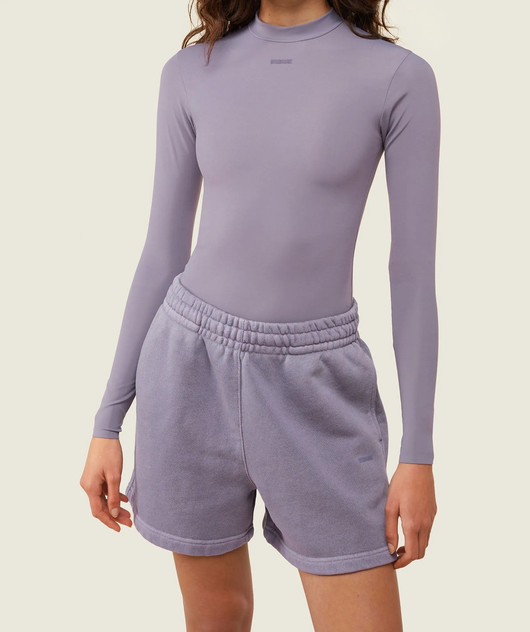 Gymshark everywear Long Sleeve Active Bodysuit - Fog Purple sold by Gymshark product image thumbnail 4