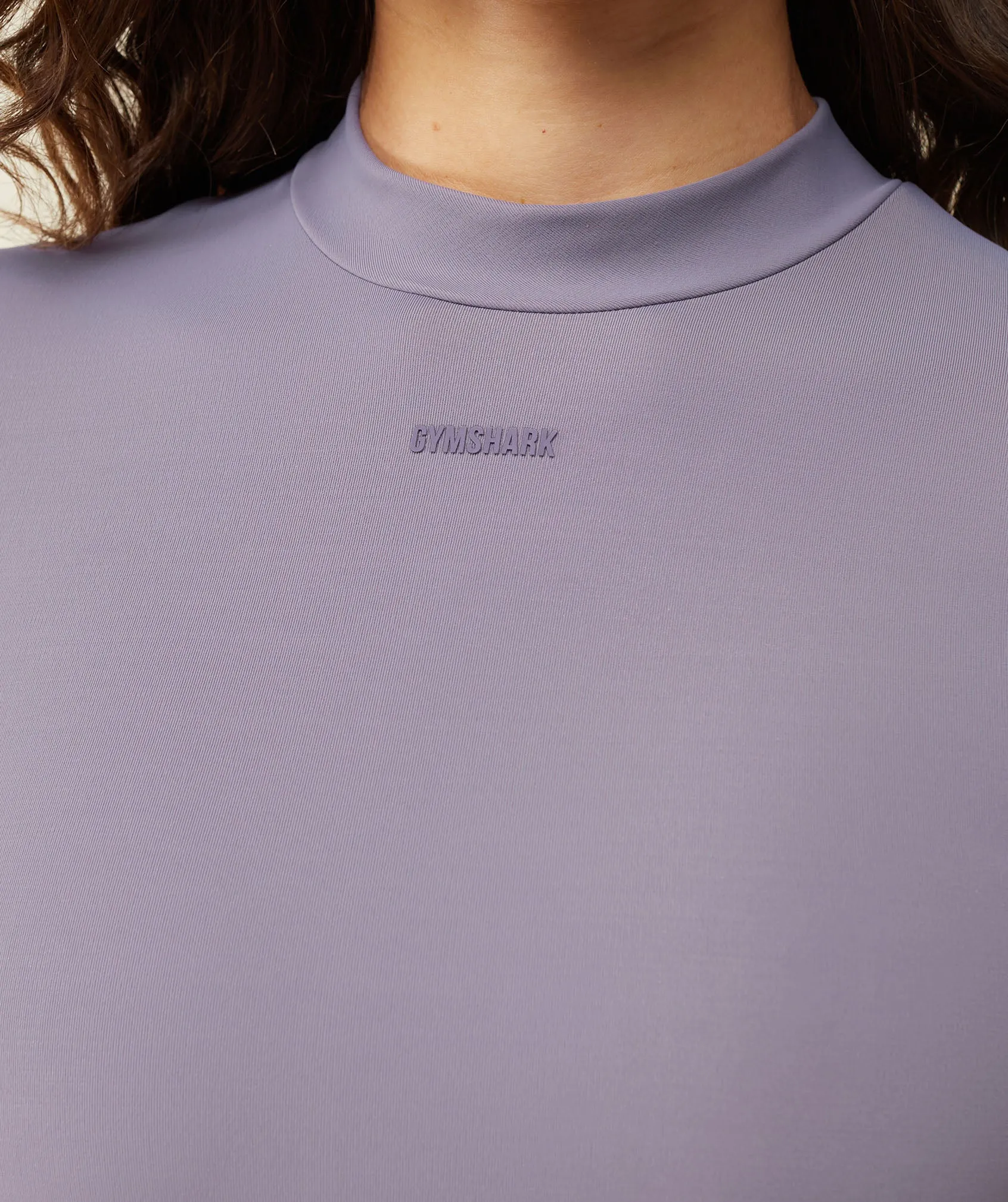 Gymshark everywear Long Sleeve Active Bodysuit - Fog Purple sold by Gymshark product image thumbnail 5