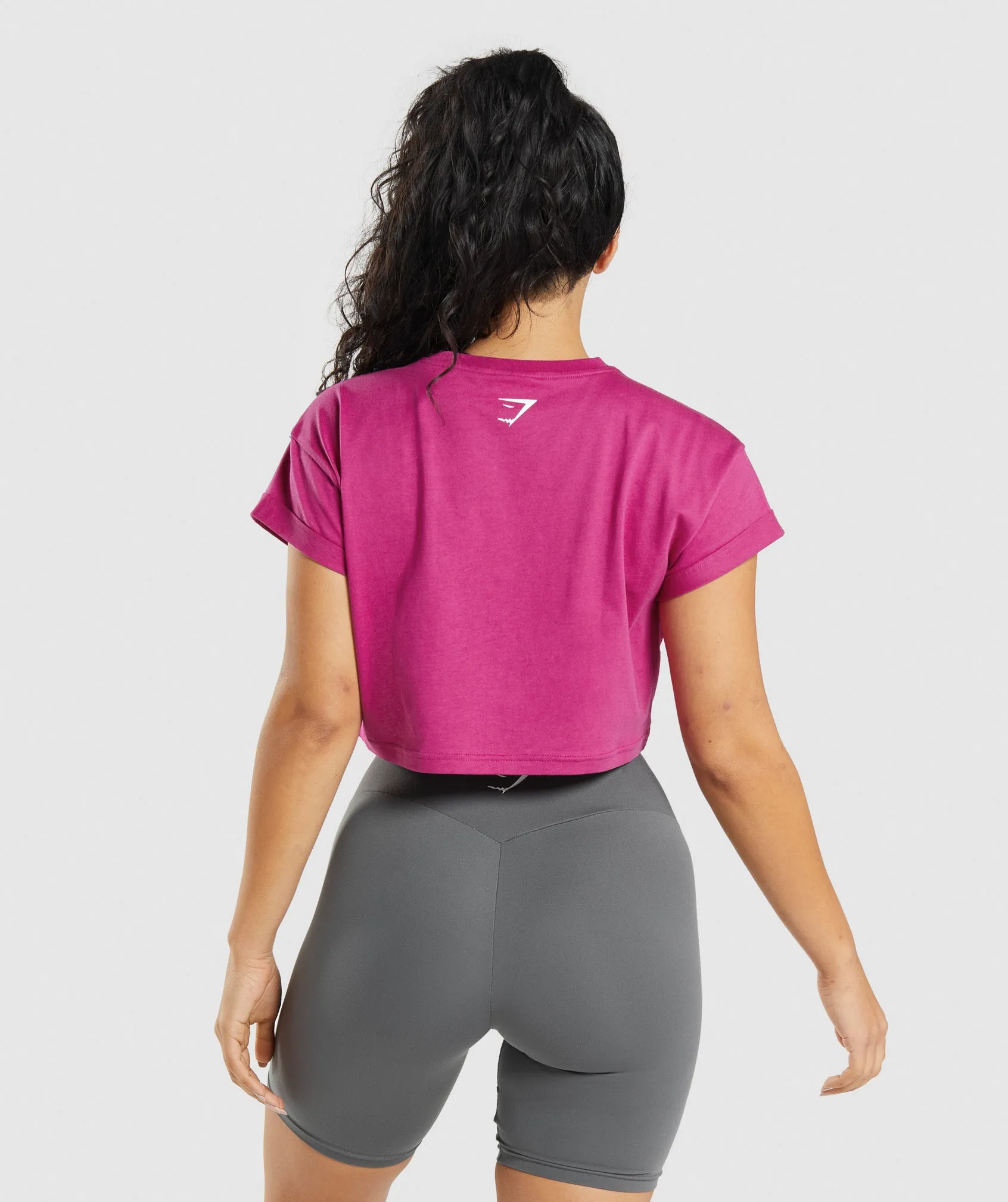 Gymshark Fraction Crop Top - Dragon Pink sold by Gymshark product image thumbnail 2