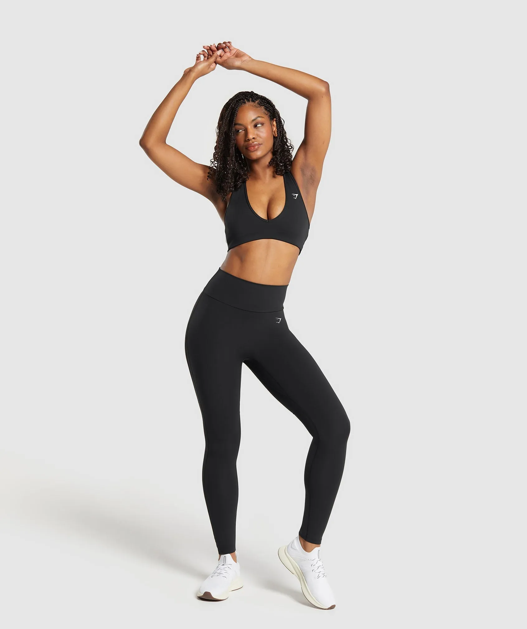 Gymshark Mesh Placement Leggings - Black sold by Gymshark product image thumbnail 4