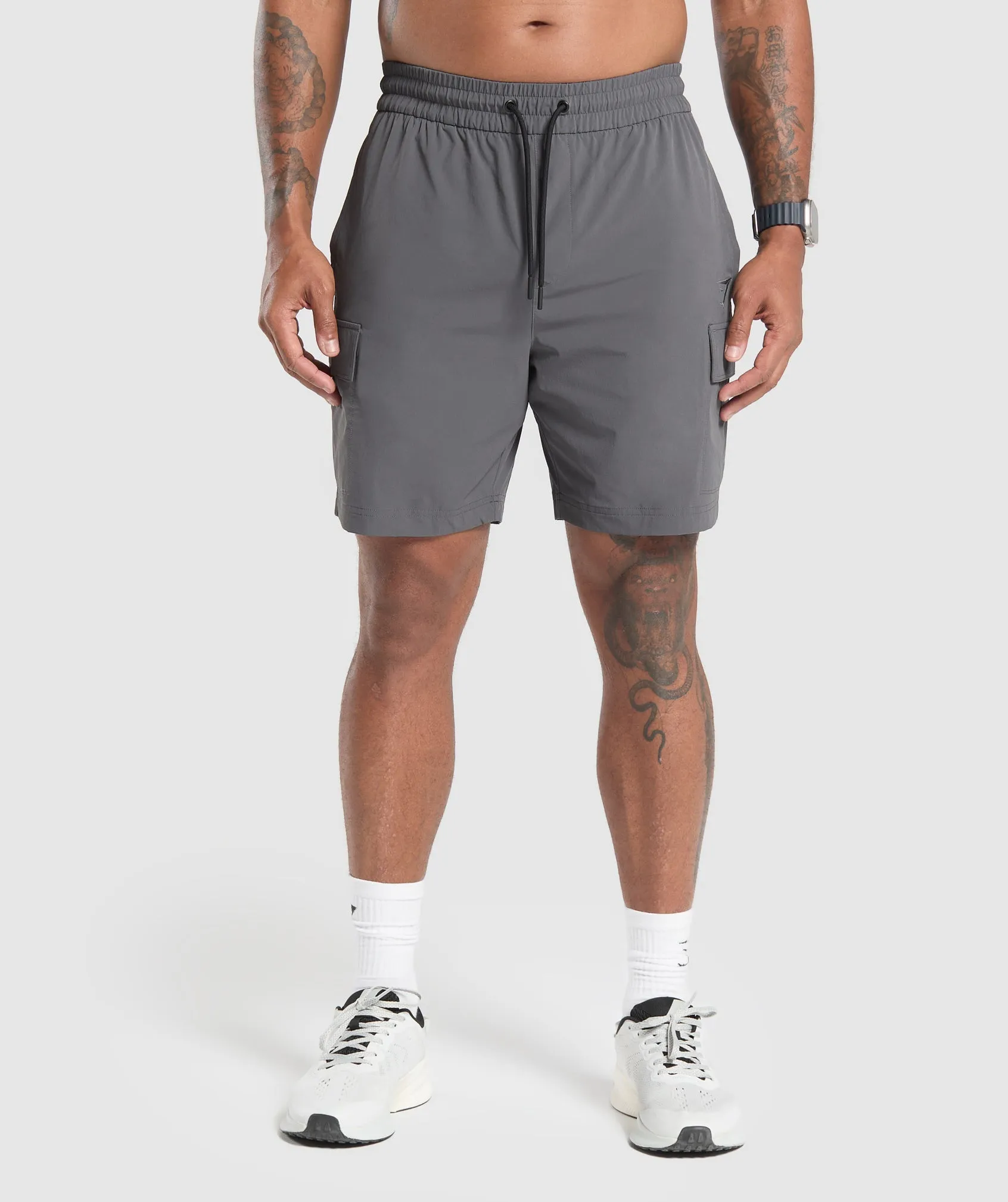 Gymshark Stretch Woven Cargo Shorts - Graphite Grey sold by Gymshark product image thumbnail 2