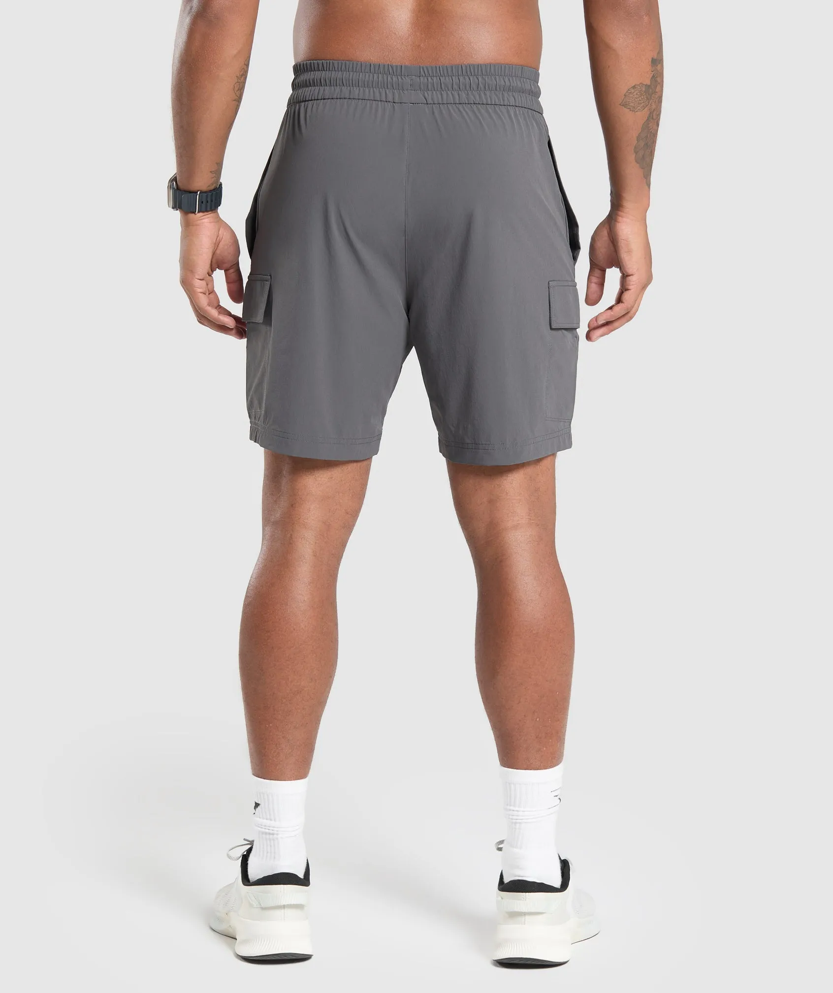 Gymshark Stretch Woven Cargo Shorts - Graphite Grey sold by Gymshark product image thumbnail 3