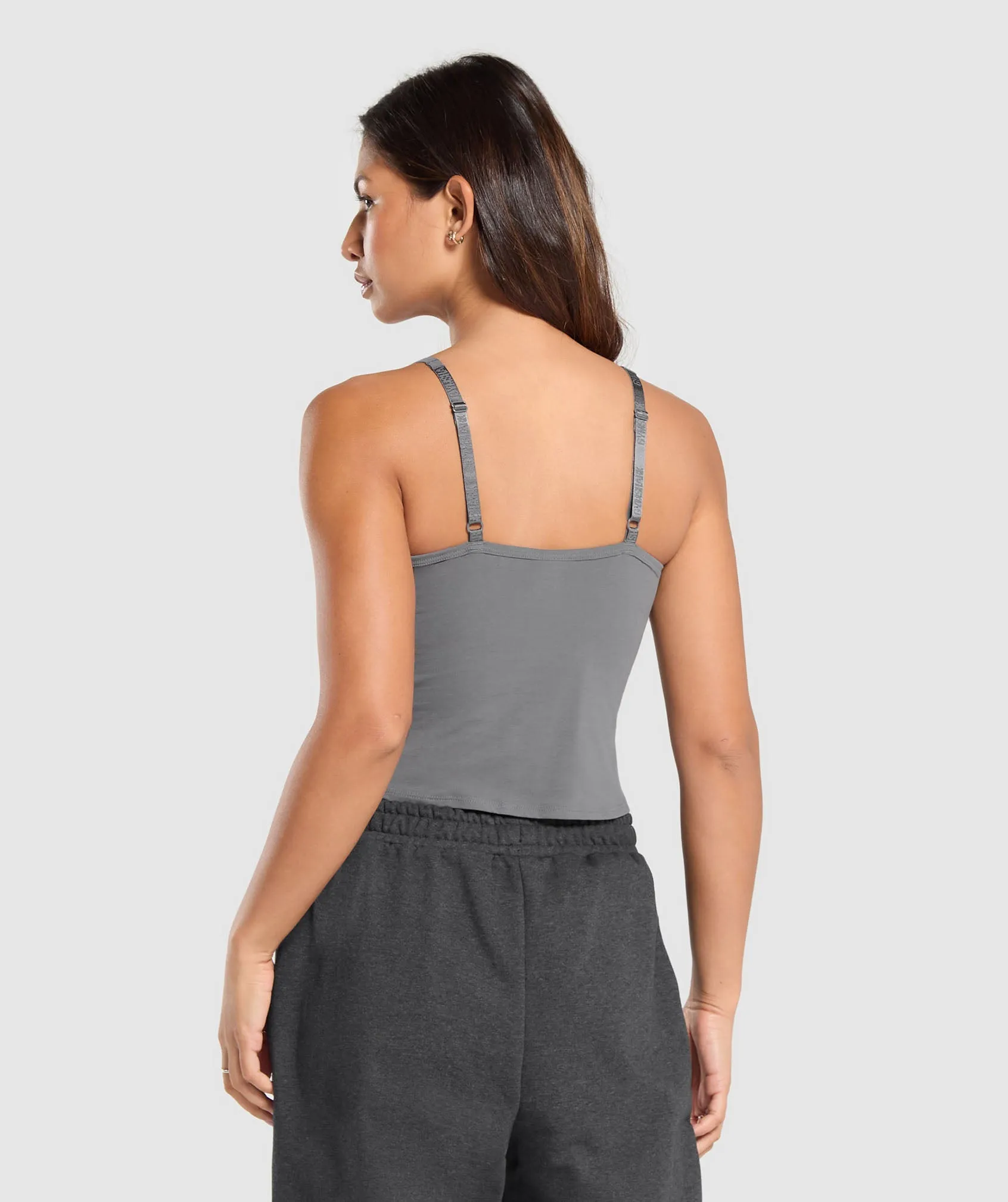 Gymshark Cotton Cami Tank - Brushed Grey sold by Gymshark product image thumbnail 2