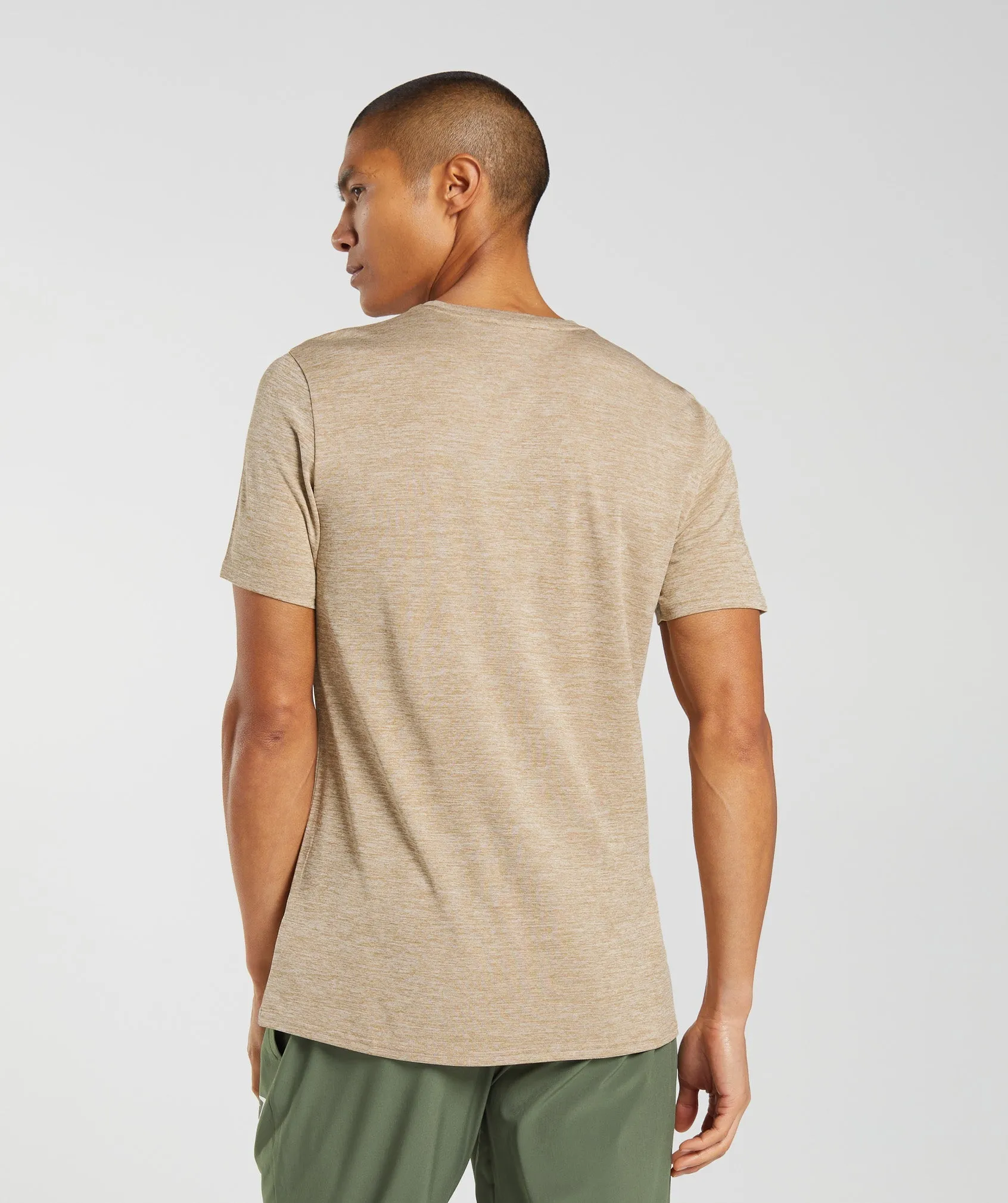 Gymshark Arrival Marl T-Shirt - Toasted Brown/Camel Brown Marl sold by Gymshark product image thumbnail 2