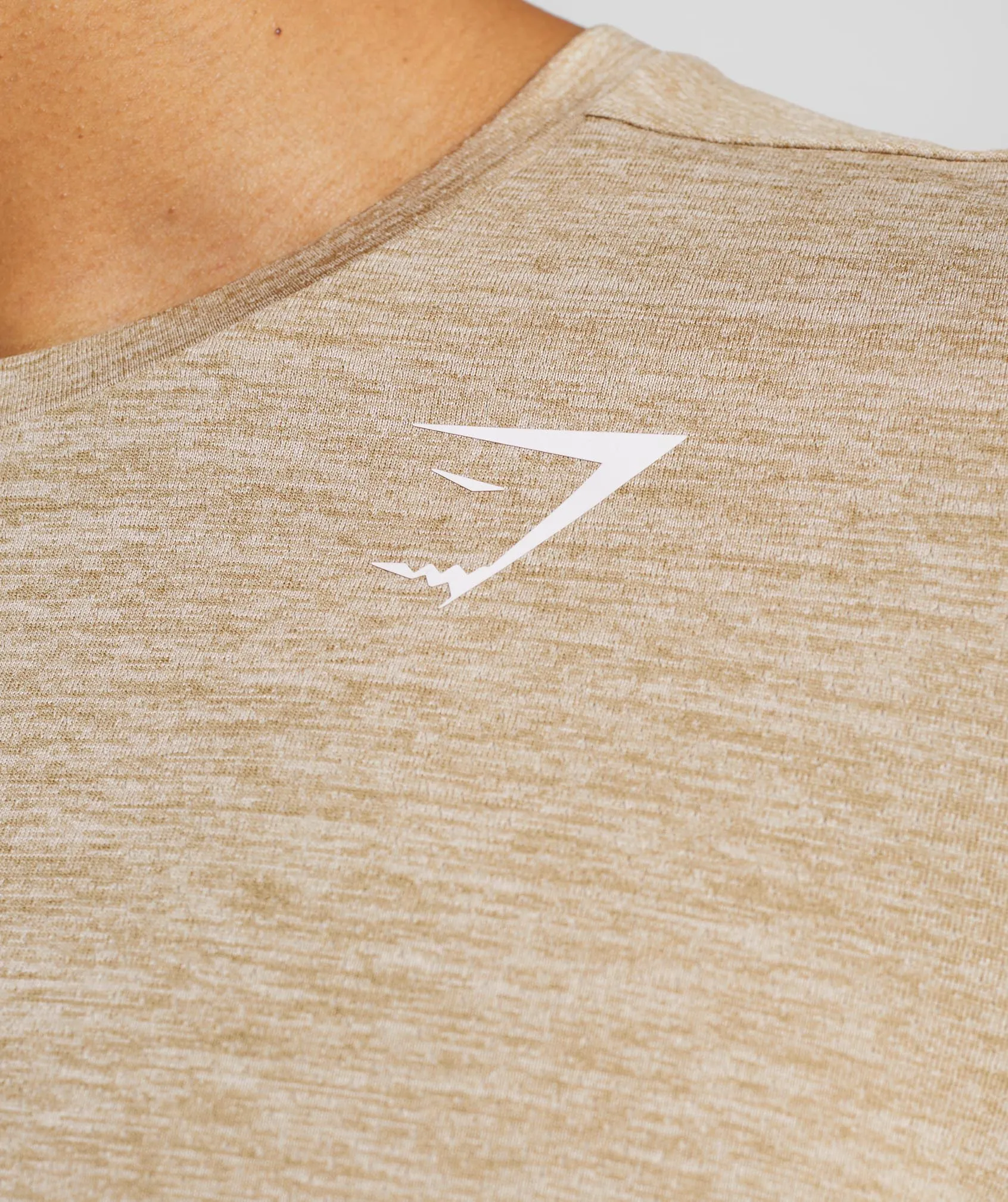 Gymshark Arrival Marl T-Shirt - Toasted Brown/Camel Brown Marl sold by Gymshark product image thumbnail 3