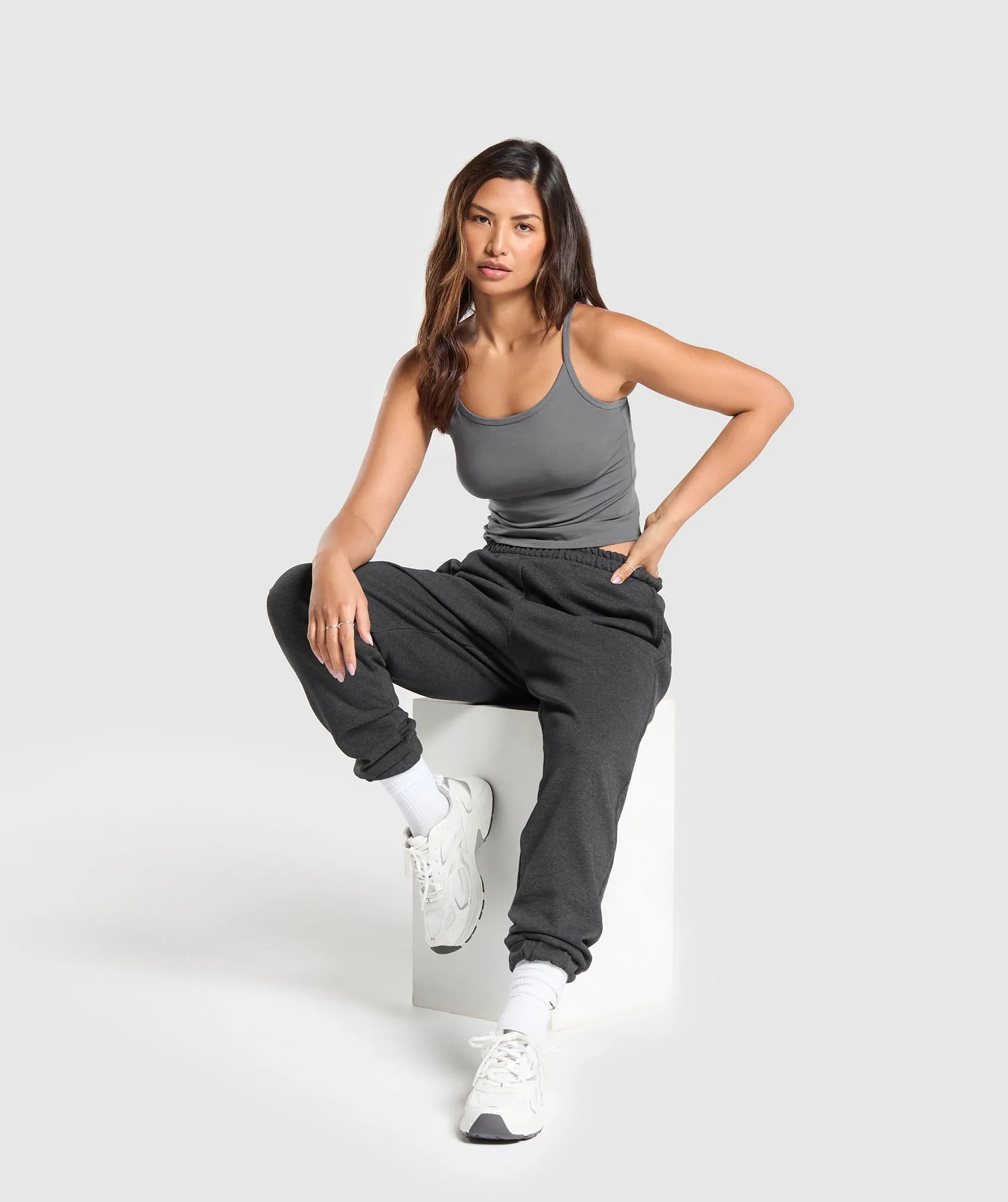 Gymshark Cotton Cami Tank - Brushed Grey sold by Gymshark product image thumbnail 4