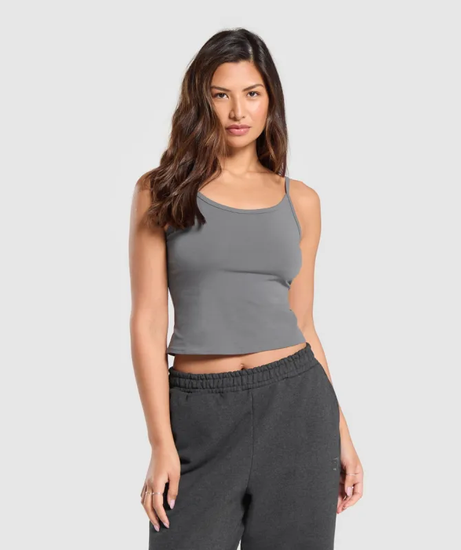Gymshark Cotton Cami Tank - Brushed Grey sold by Gymshark