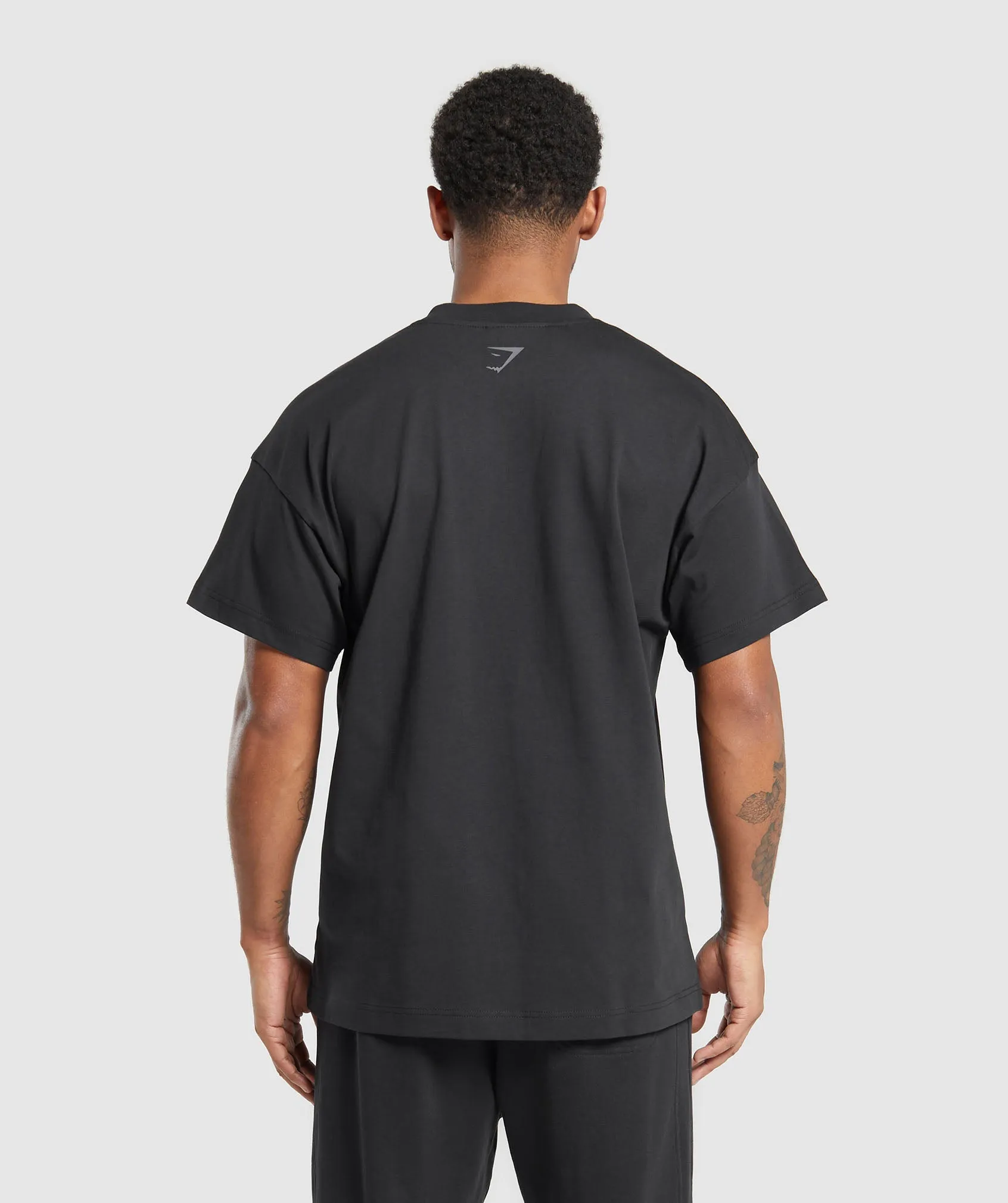 Gymshark Built in the UK T-Shirt - Black sold by Gymshark product image thumbnail 2