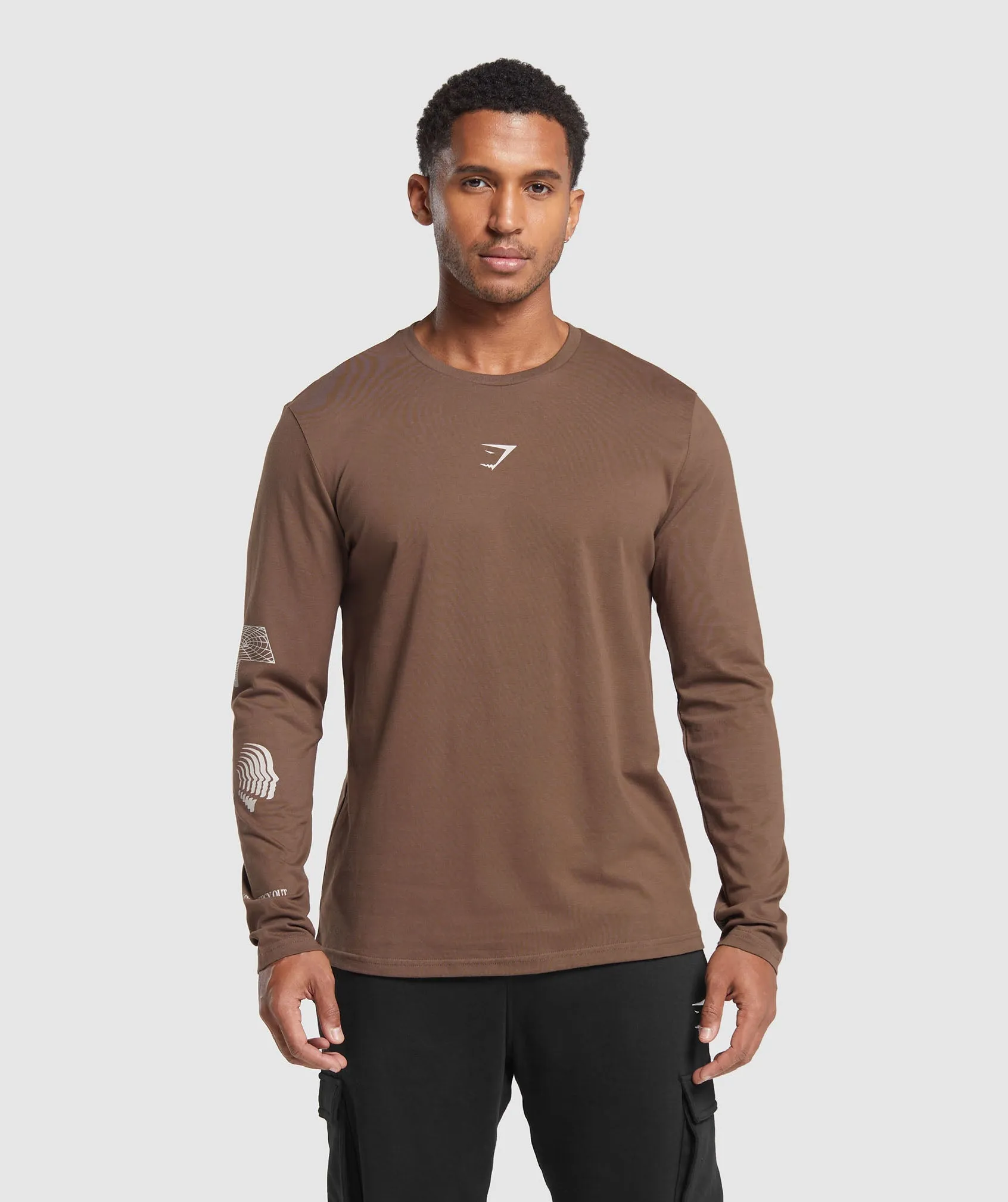 Gymshark Hybrid Wellness Long Sleeve T-Shirt - Penny Brown sold by Gymshark product image thumbnail 2