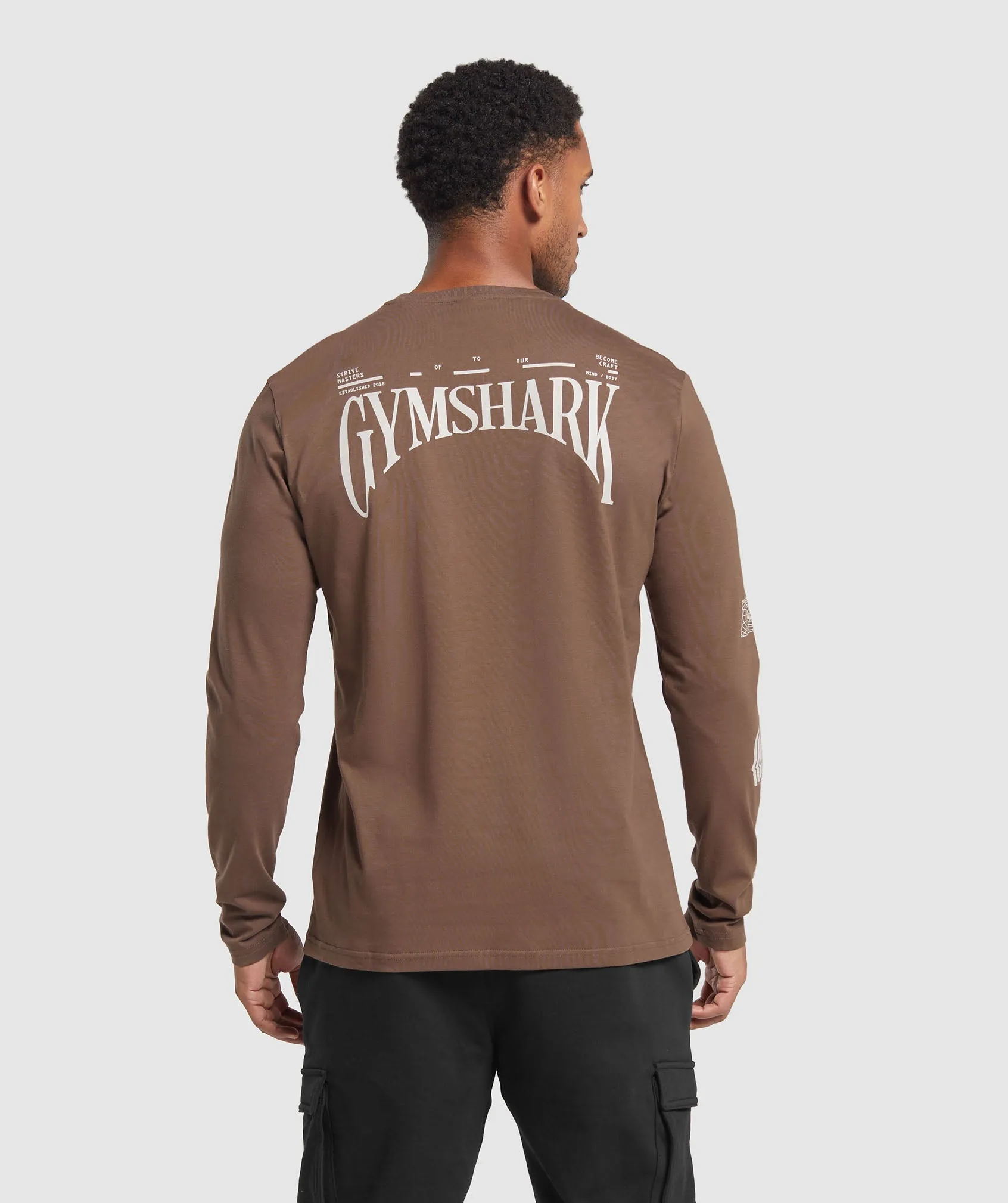 Gymshark Hybrid Wellness Long Sleeve T-Shirt - Penny Brown sold by Gymshark