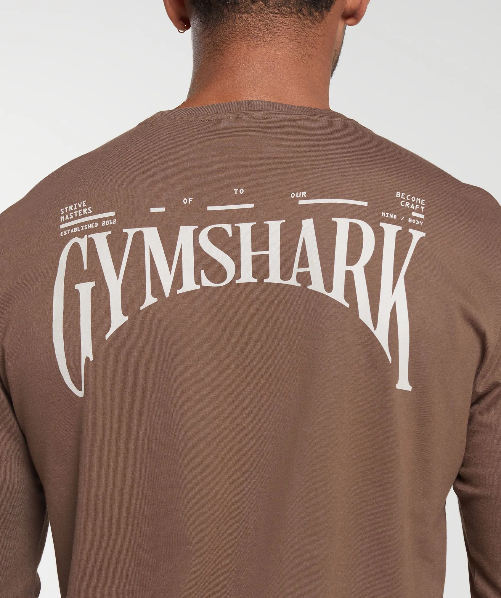 Gymshark Hybrid Wellness Long Sleeve T-Shirt - Penny Brown sold by Gymshark product image thumbnail 5