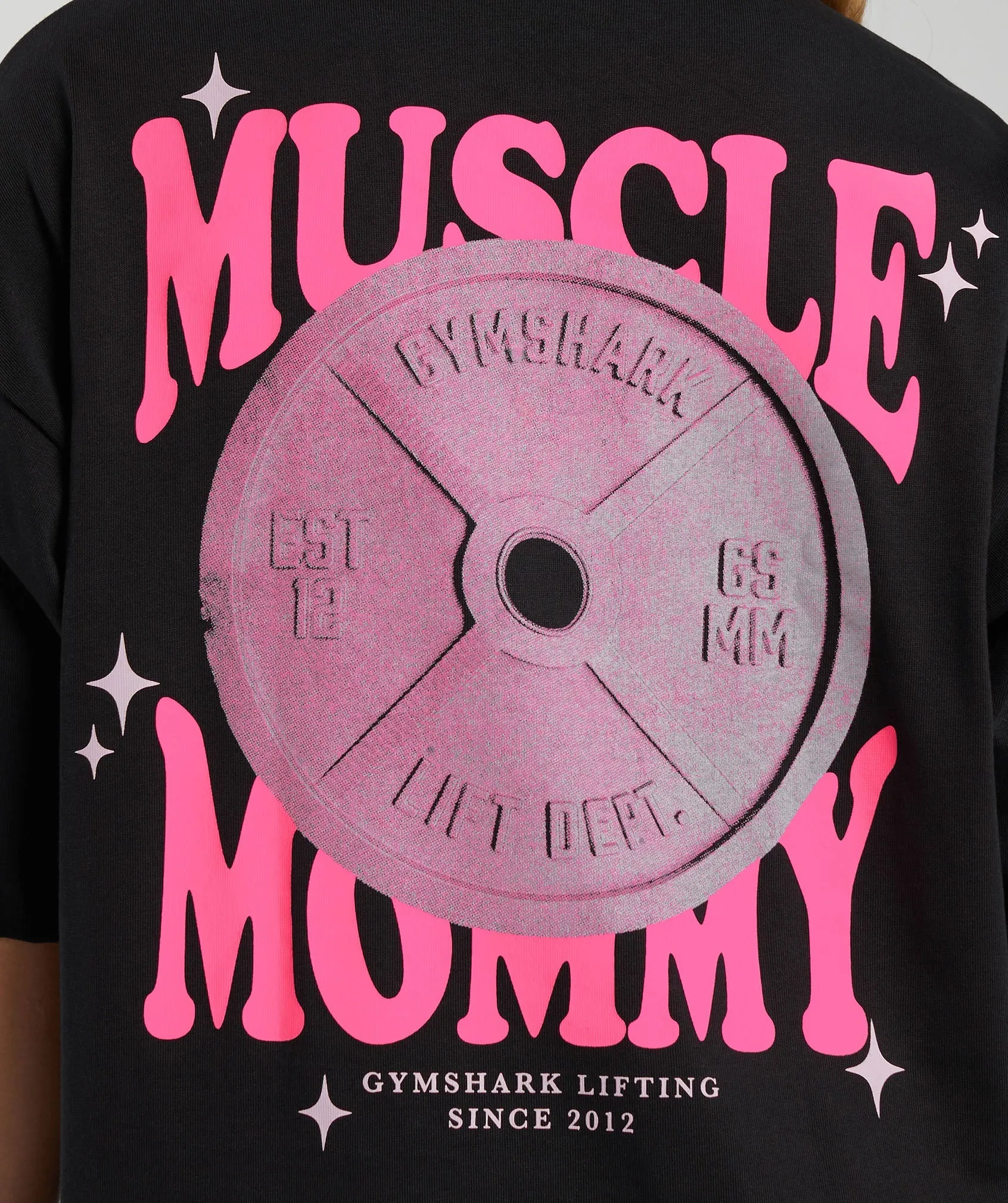 Gymshark Muscle Mommy Graphic Boyfriend Fit T-Shirt - Black sold by Gymshark product image thumbnail 5
