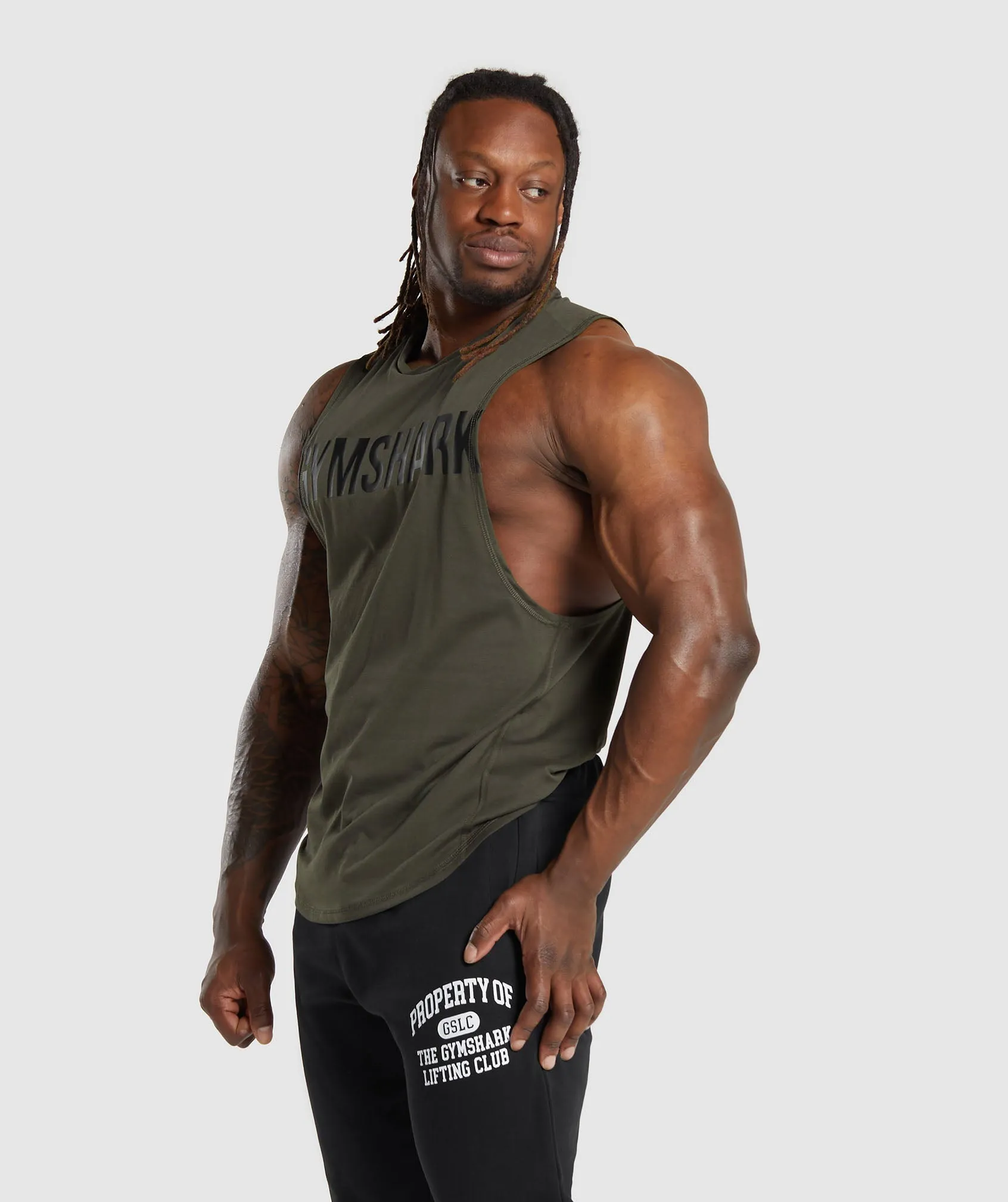 Gymshark Impact Drop Arm Tank - Strength Green sold by Gymshark product image thumbnail 3