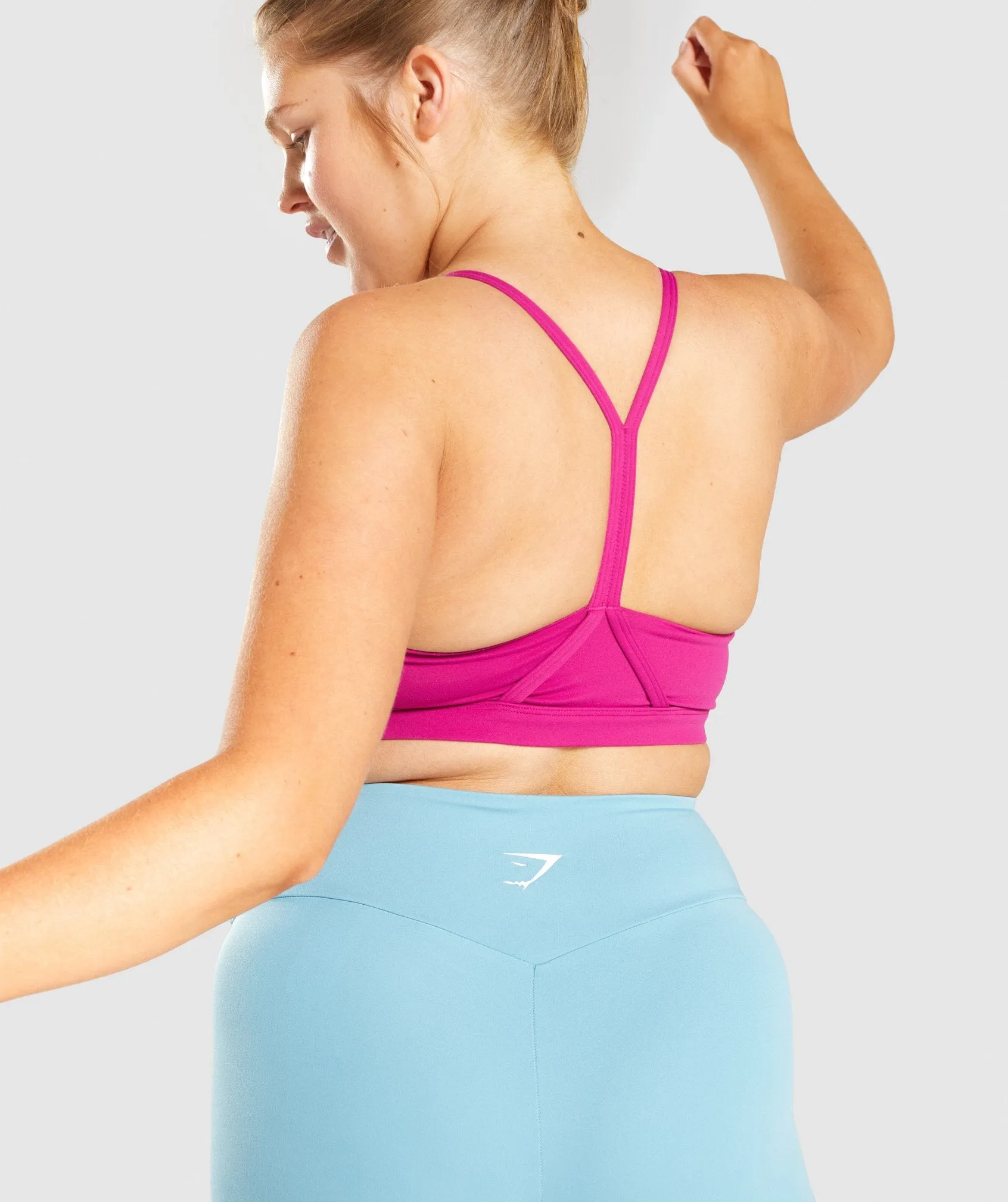 Gymshark V Neck Sports Bra - Pink sold by Gymshark product image thumbnail 5