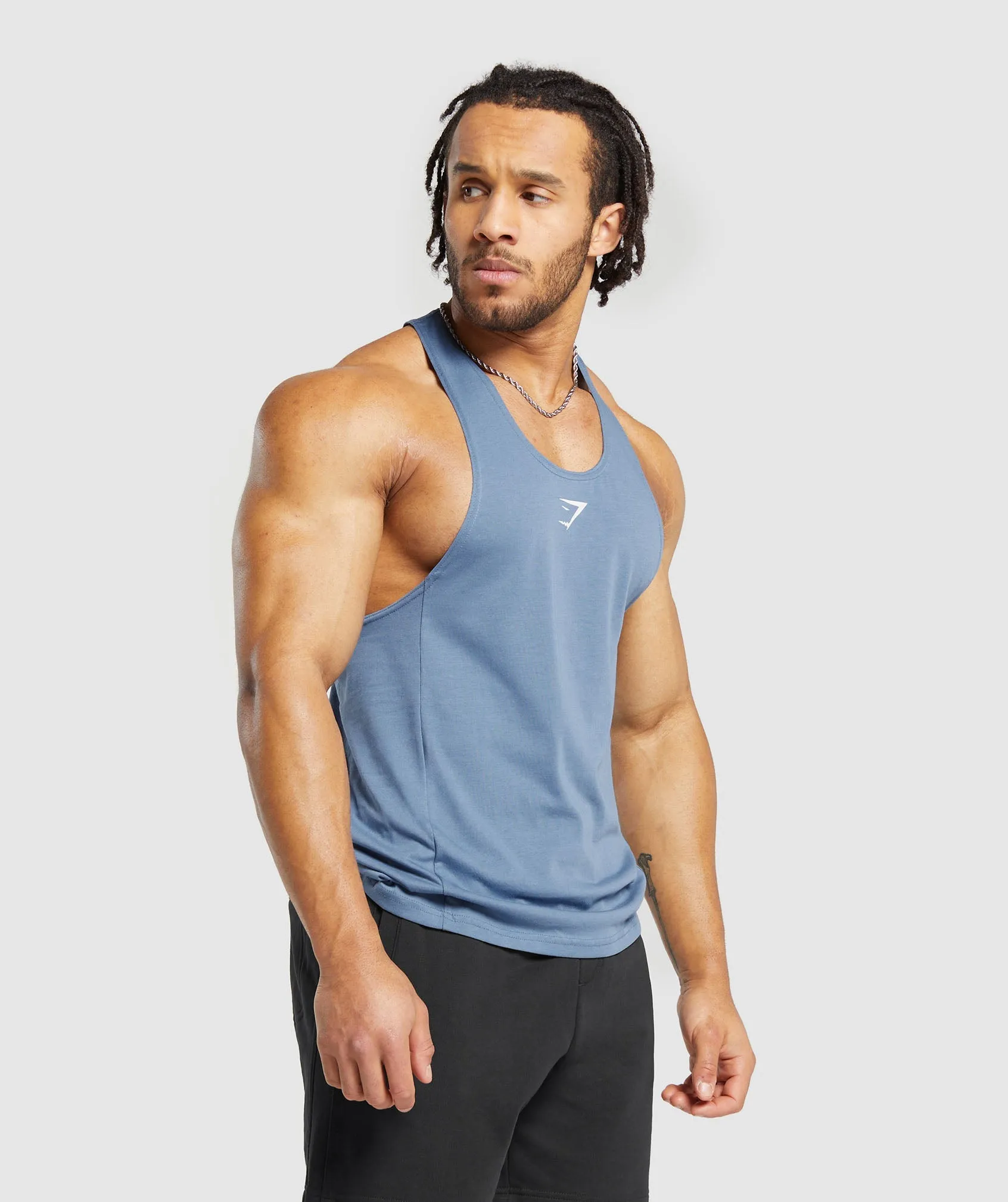 Gymshark React Stringer - Faded Blue sold by Gymshark product image thumbnail 3