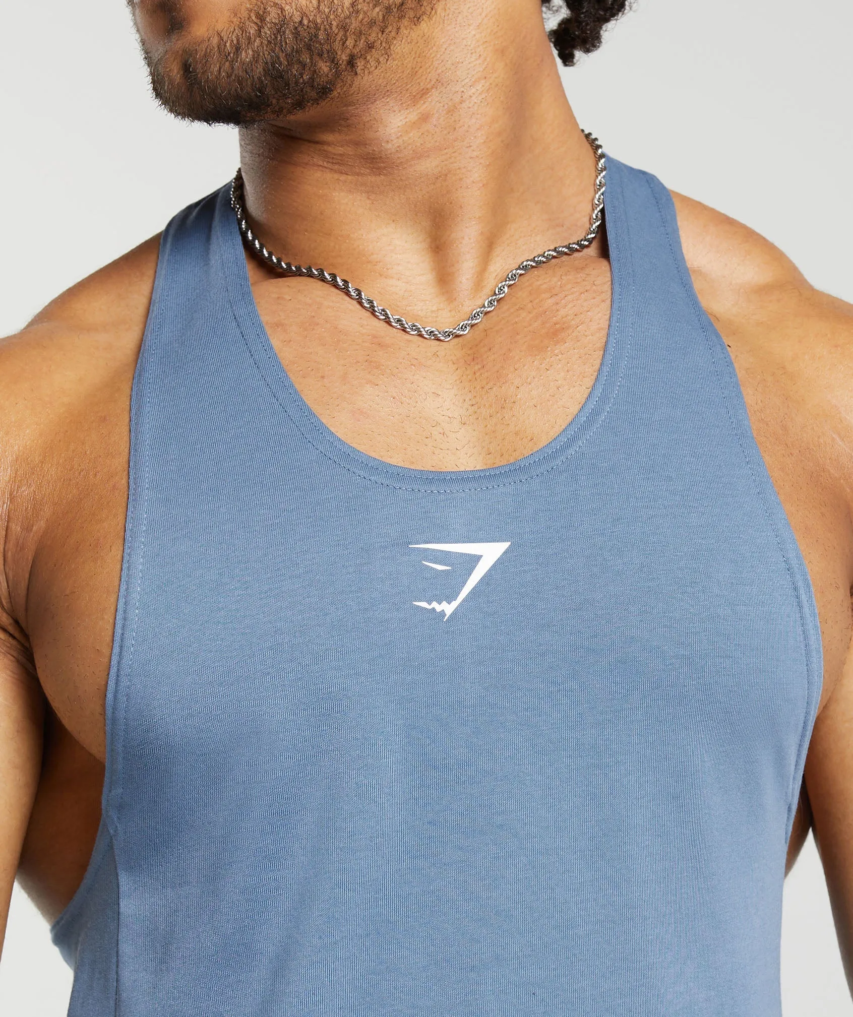 Gymshark React Stringer - Faded Blue sold by Gymshark product image thumbnail 5