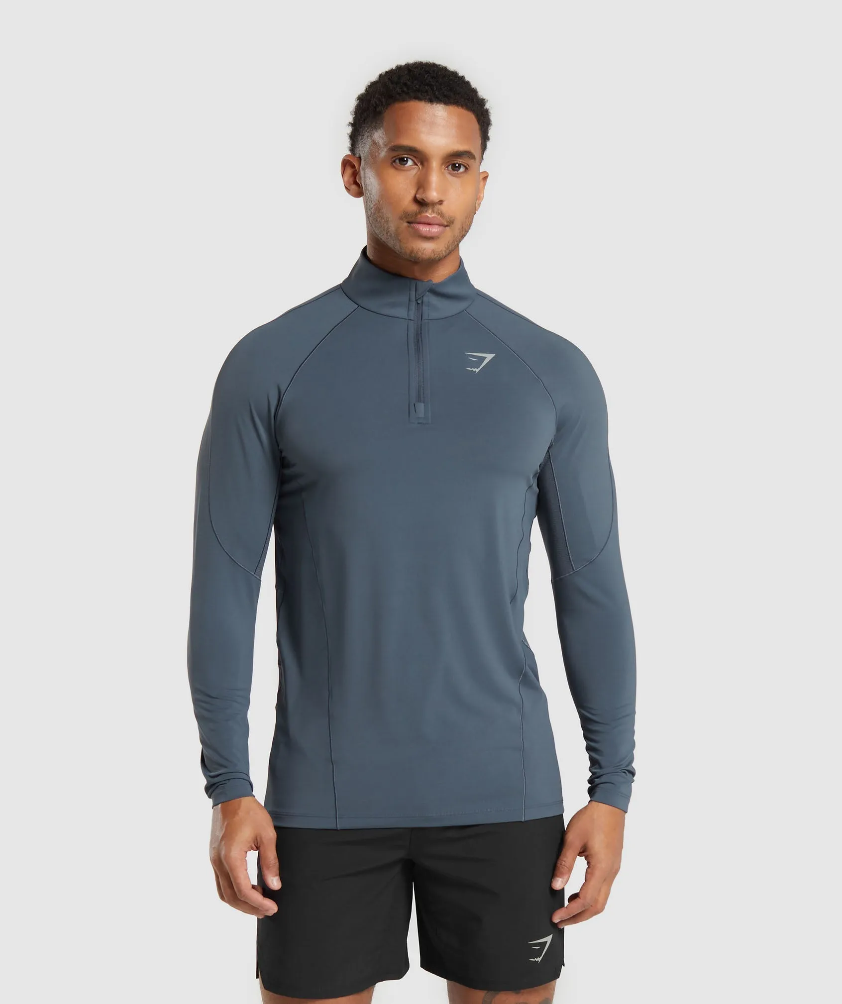 Gymshark Speed 1/4 Zip - Titanium Blue sold by Gymshark