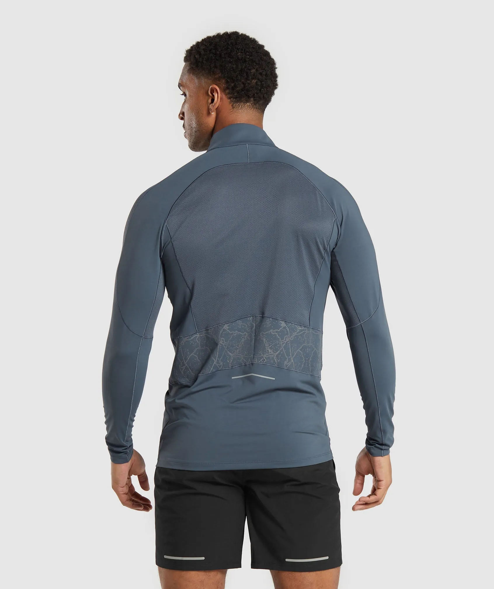 Gymshark Speed 1/4 Zip - Titanium Blue sold by Gymshark product image thumbnail 3