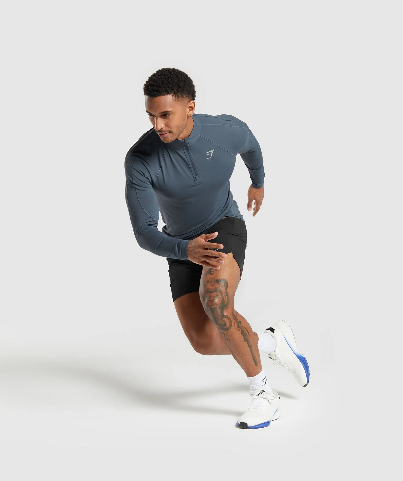 Gymshark Speed 1/4 Zip - Titanium Blue sold by Gymshark product image thumbnail 5