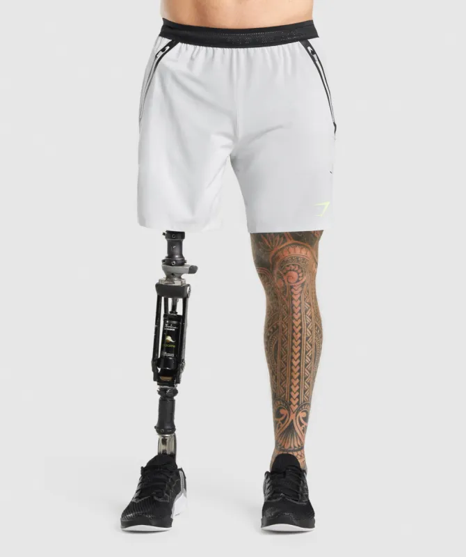 Gymshark Apex 7" Perform Shorts - Light Grey sold by Gymshark