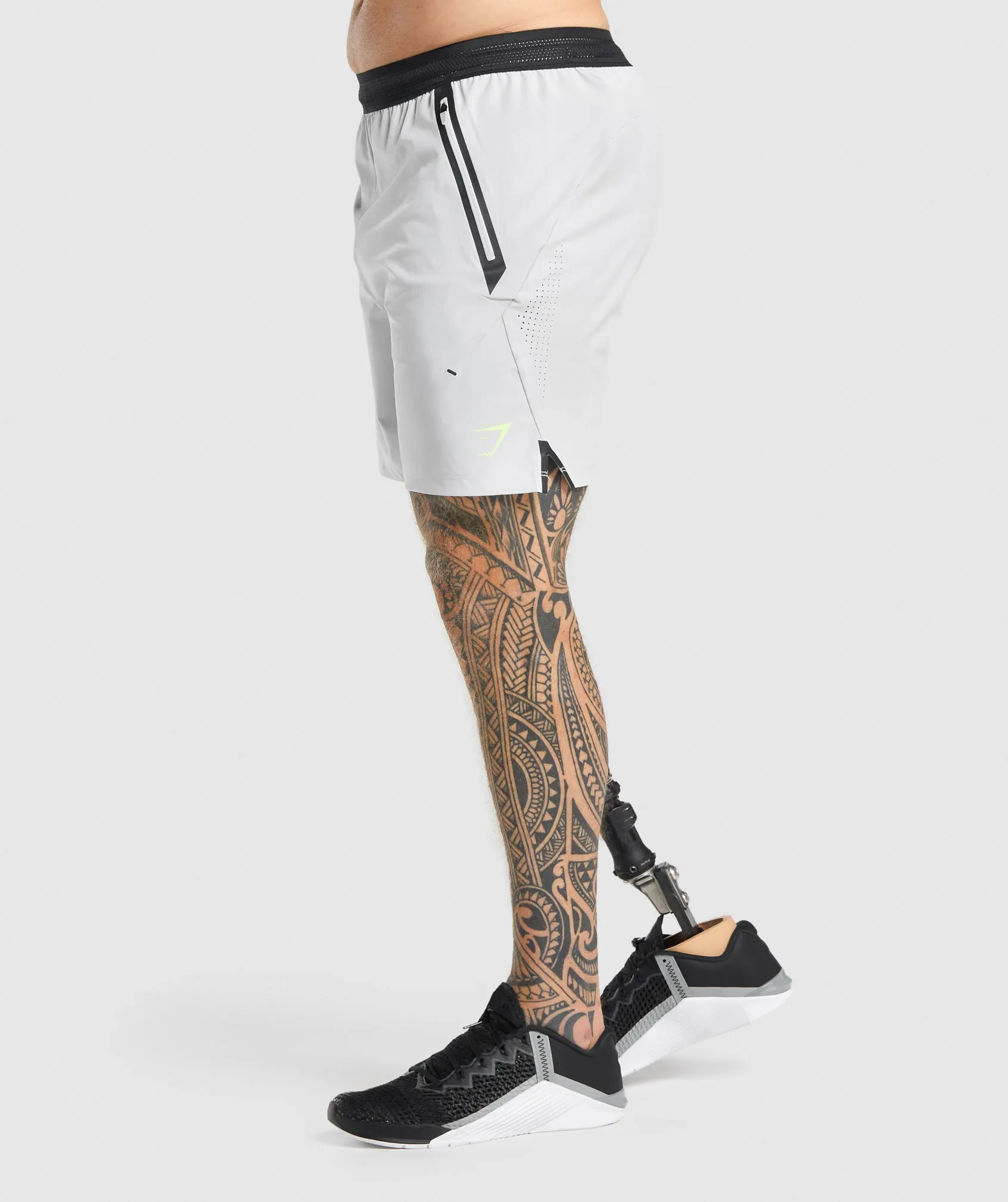 Gymshark Apex 7" Perform Shorts - Light Grey sold by Gymshark product image thumbnail 3