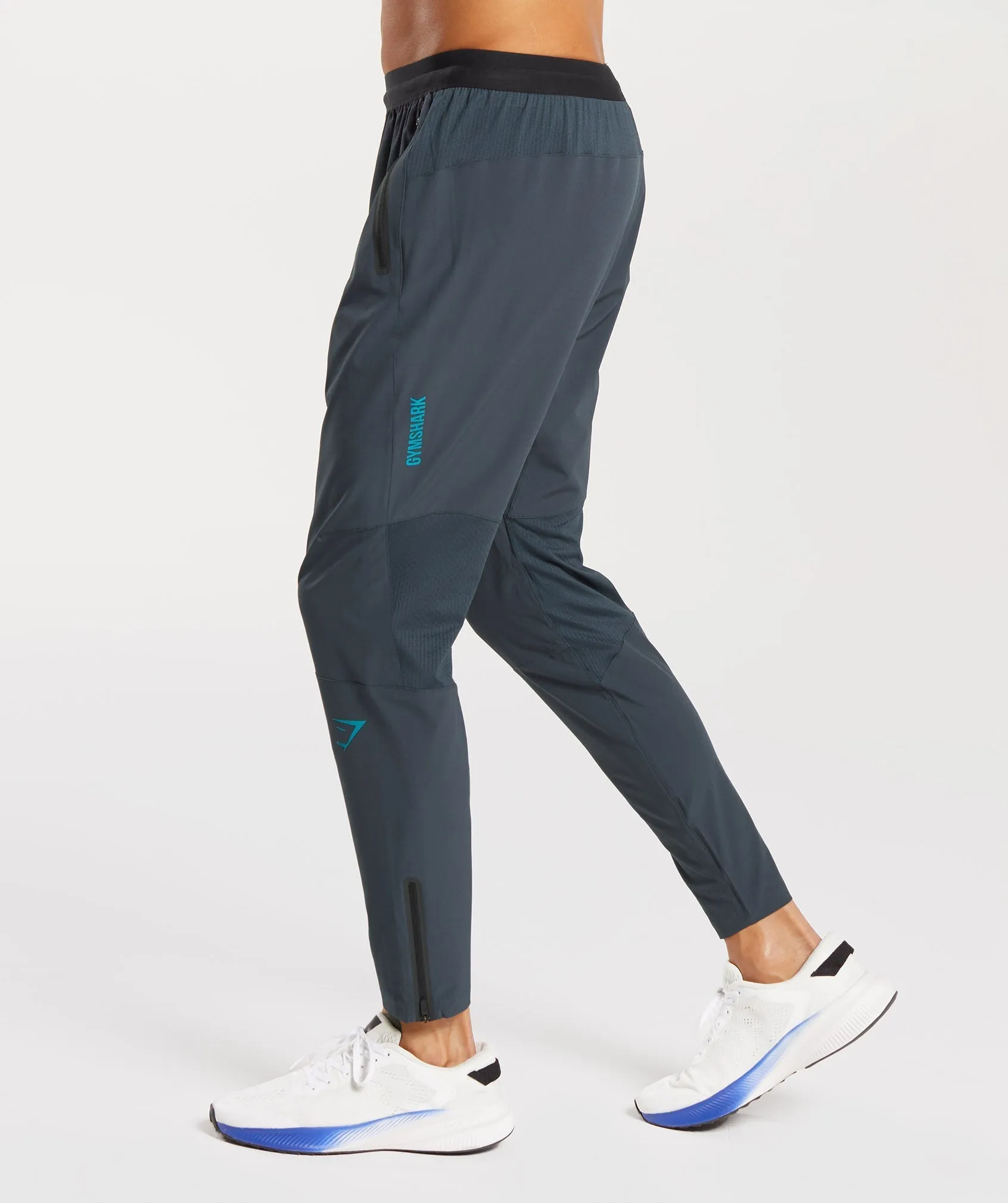 Gymshark Hybrid Woven Joggers - Darkest Teal sold by Gymshark product image thumbnail 3