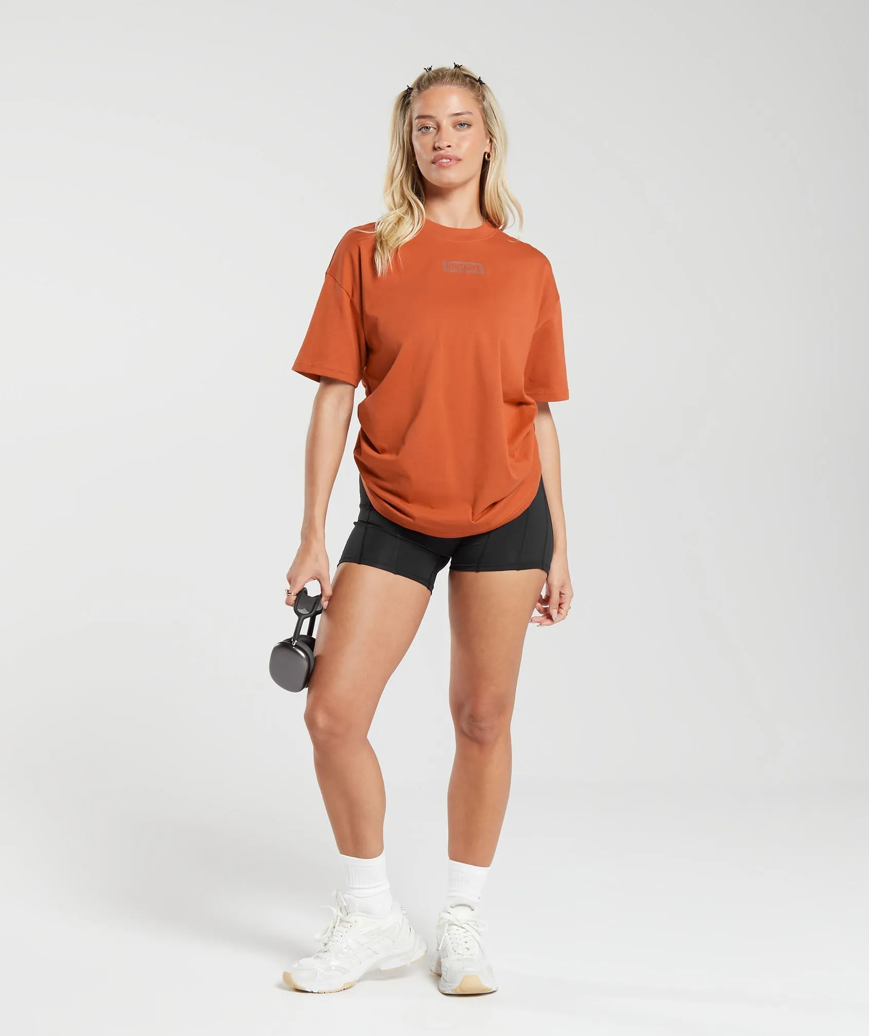 Gymshark Block Oversized T-Shirt - Rust Orange sold by Gymshark product image thumbnail 4