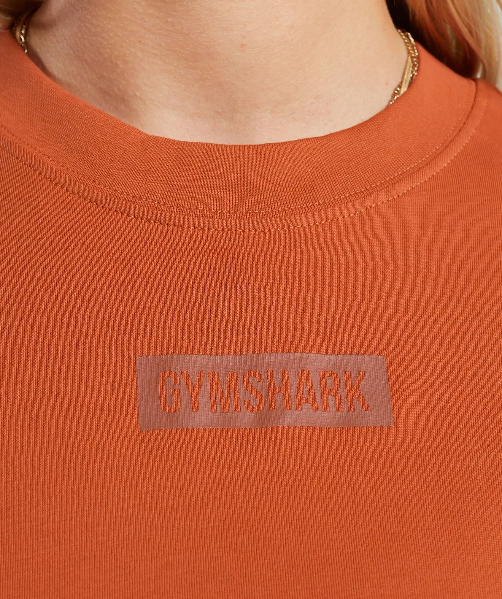 Gymshark Block Oversized T-Shirt - Rust Orange sold by Gymshark product image thumbnail 5