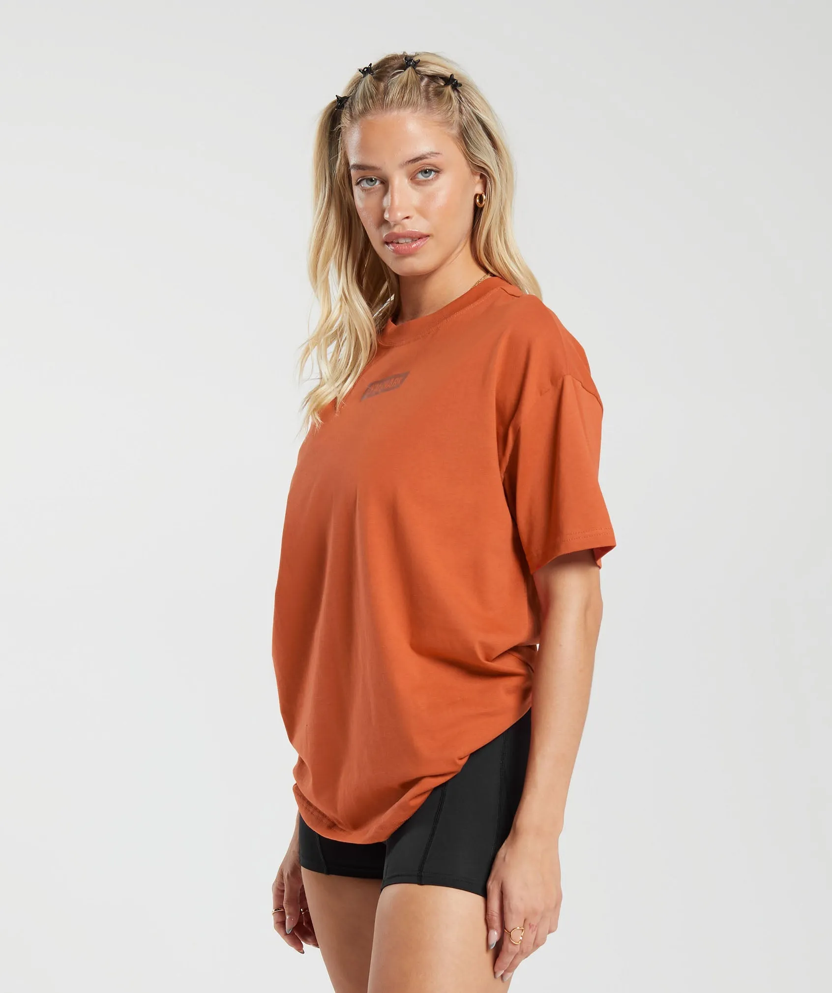 Gymshark Block Oversized T-Shirt - Rust Orange sold by Gymshark product image thumbnail 3