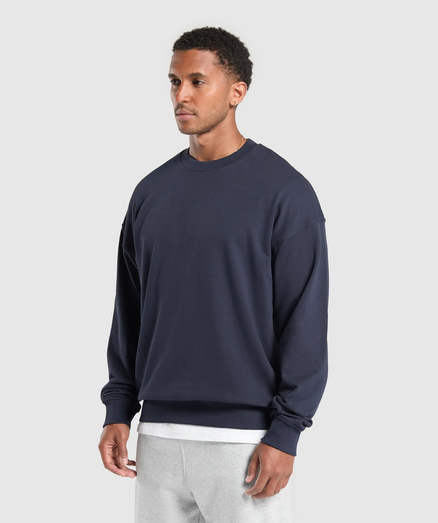 Gymshark Rest Day Essentials Crew - Heavy Blue sold by Gymshark product image thumbnail 3