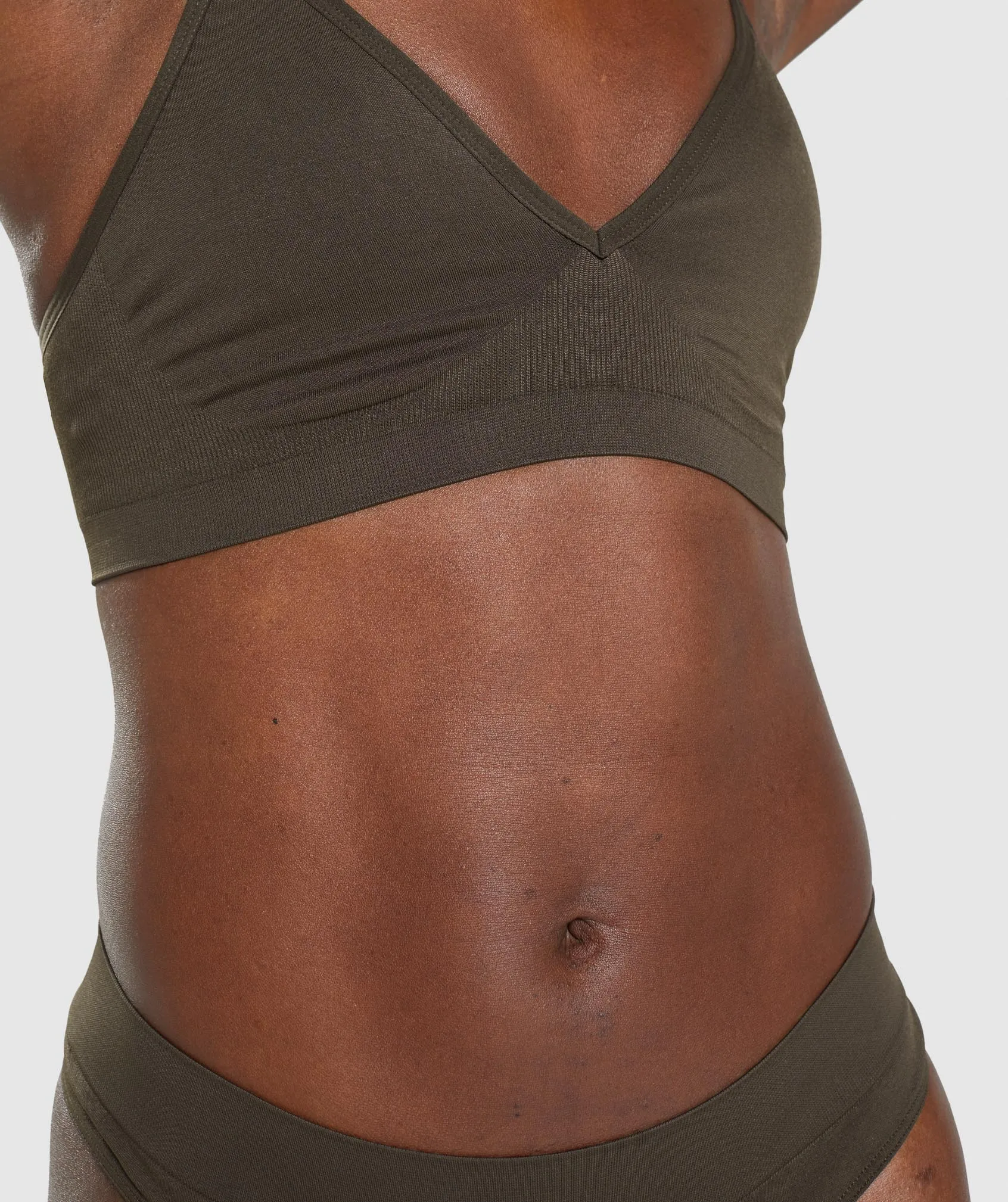 Gymshark Seamless Low Neck Bralette - Espresso Brown sold by Gymshark product image thumbnail 5