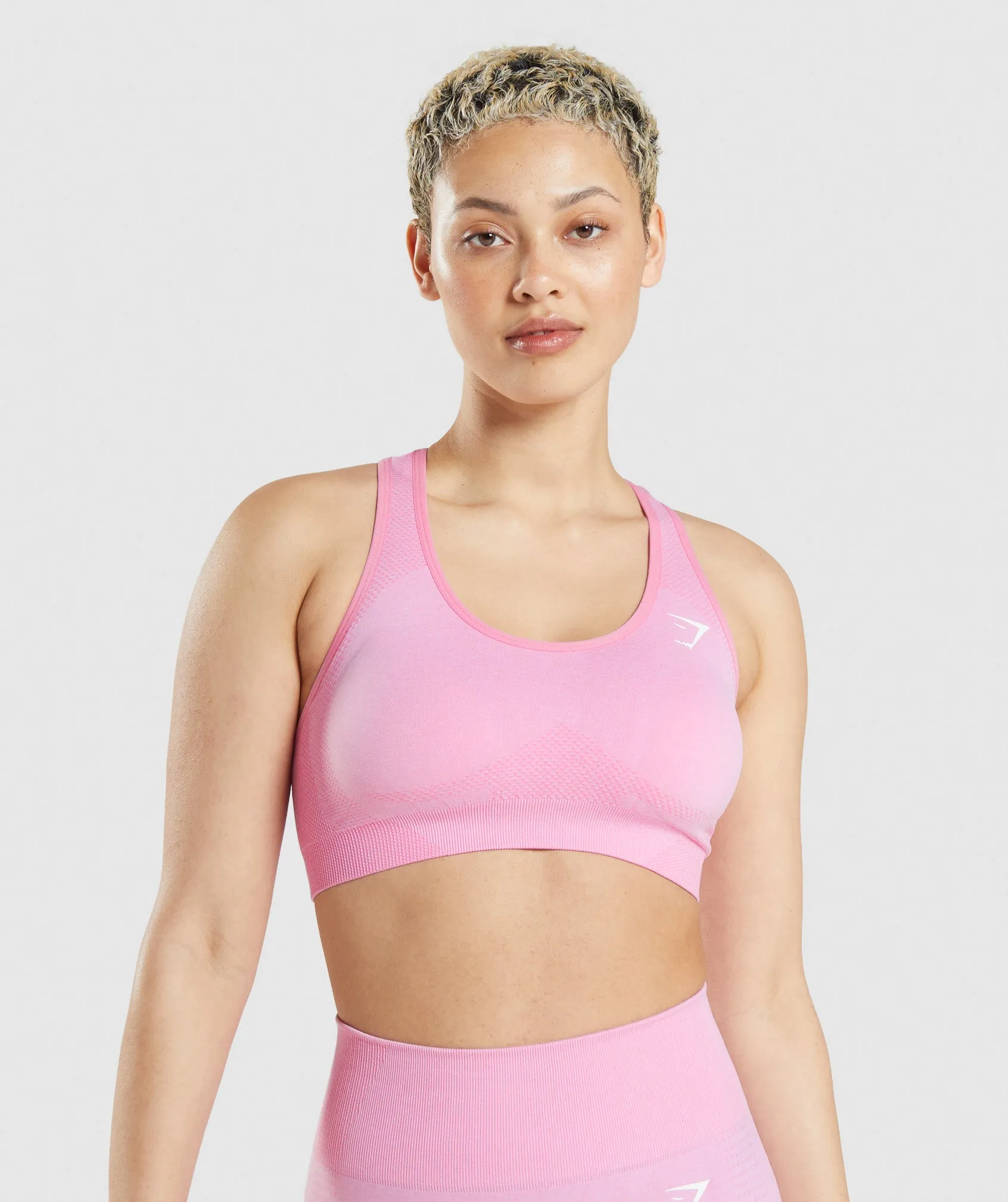Gymshark Vital Seamless 2.0 Sports Bra - Sorbet Pink Marl sold by Gymshark